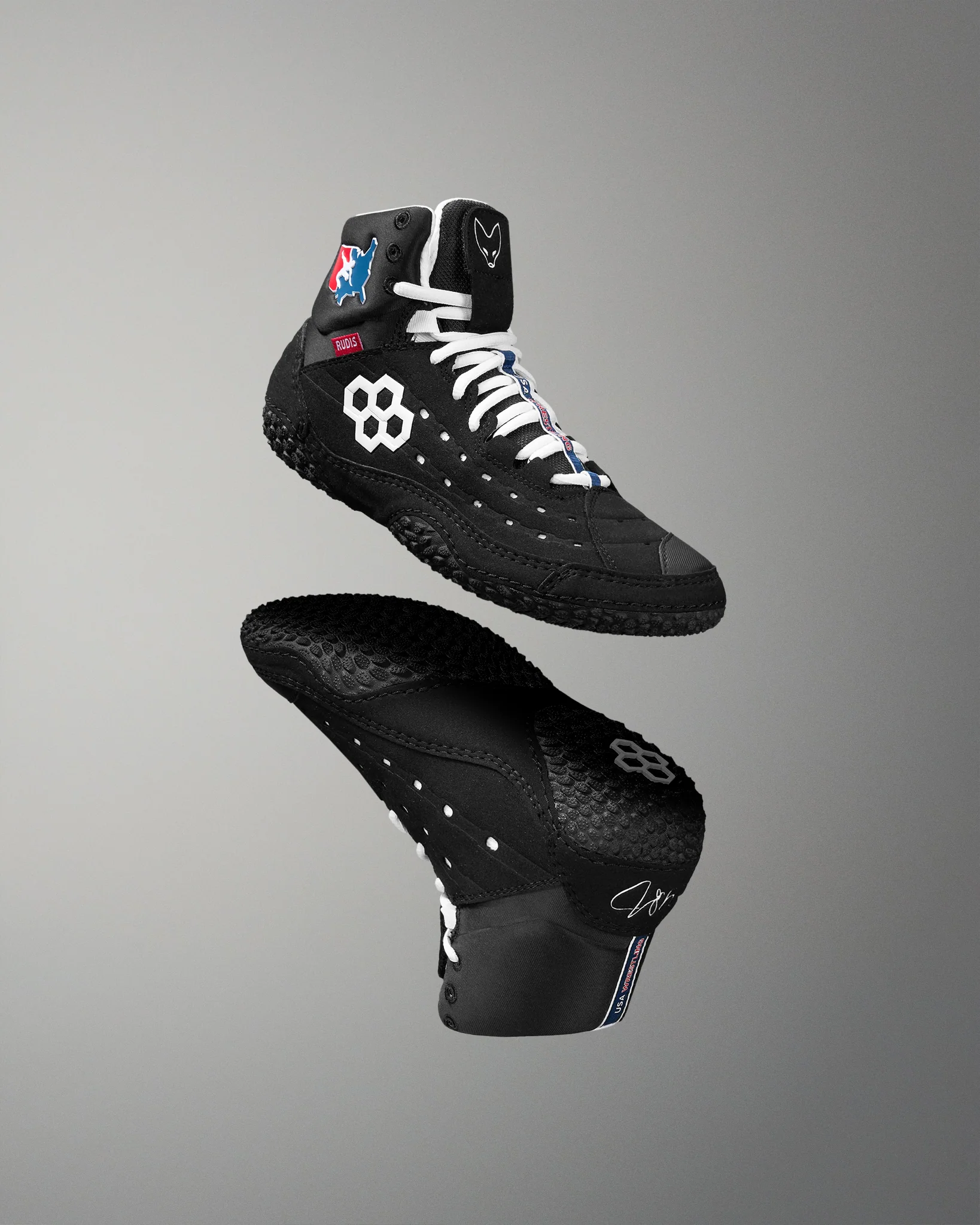 USA Wrestling SF-Tbilisi 2.0 Youth Wrestling Shoes - USA Black