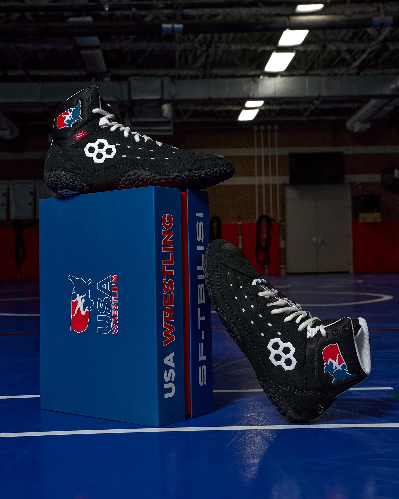 USA Wrestling SF-Tbilisi 2.0 Youth Wrestling Shoes - USA Black - Image 3