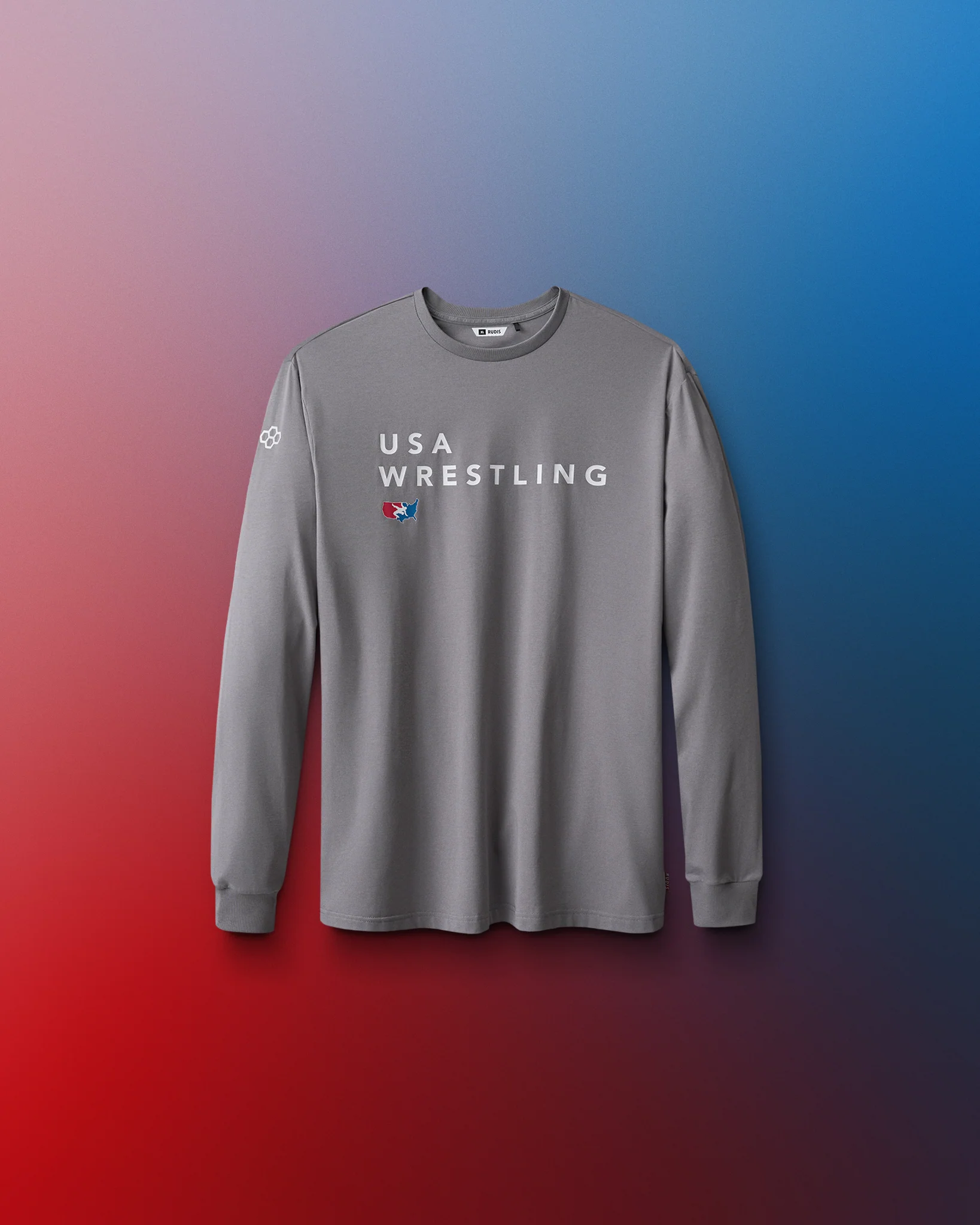 USA Wrestling Stacked Hybrid Youth Long Sleeve