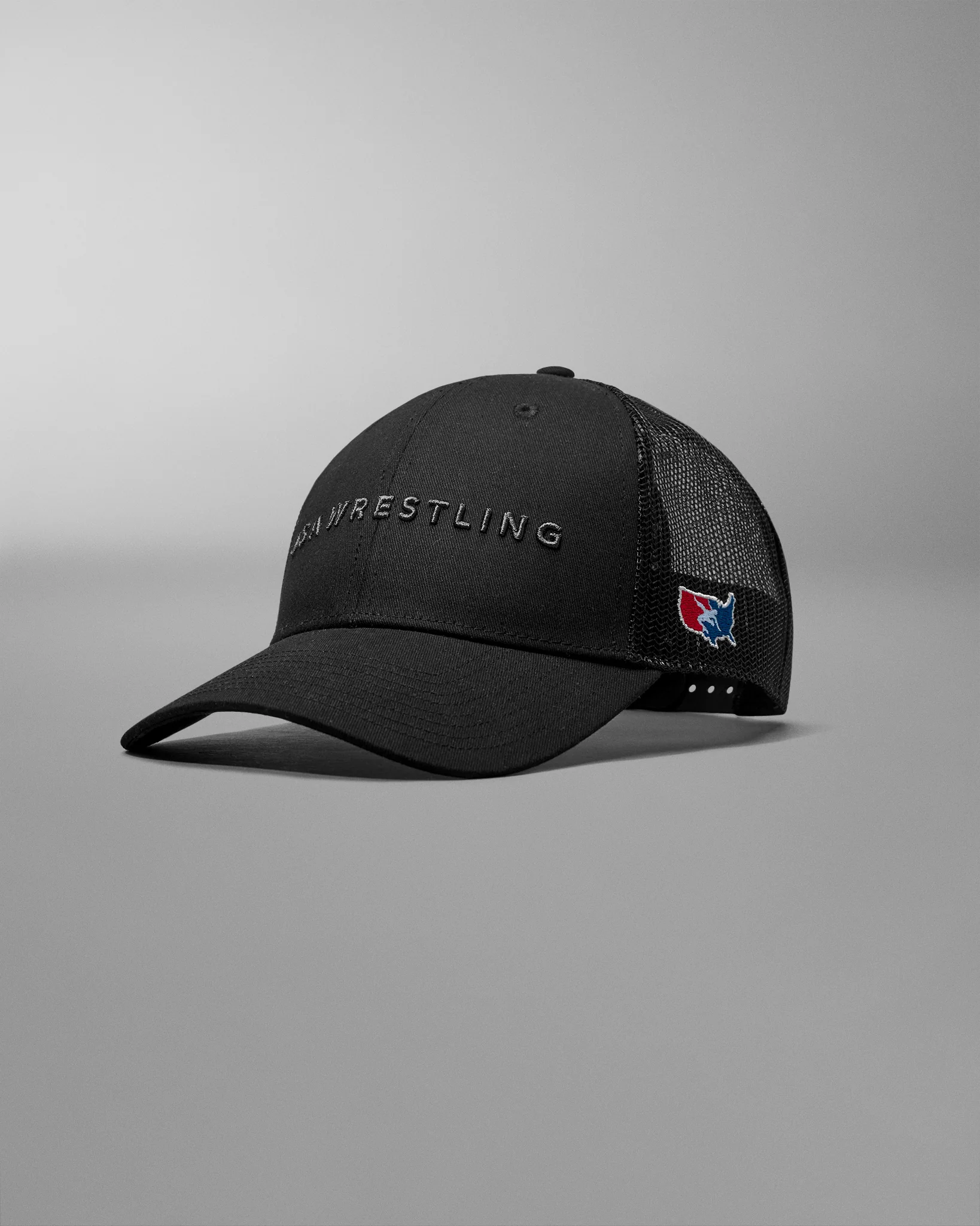 USA Wrestling Wordmark Bridge Trucker Hat - Image 4