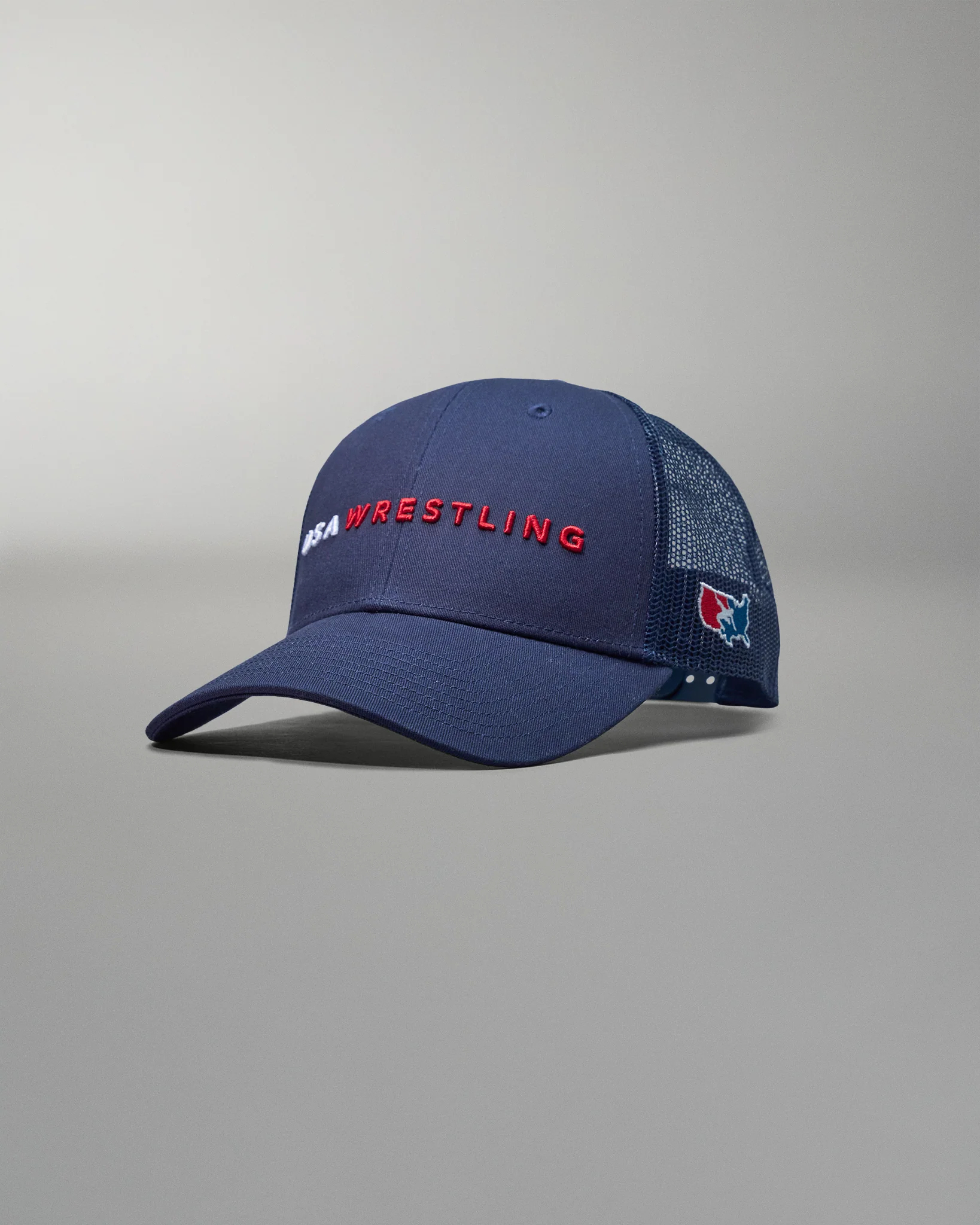 USA Wrestling Wordmark Bridge Trucker Hat - Image 7