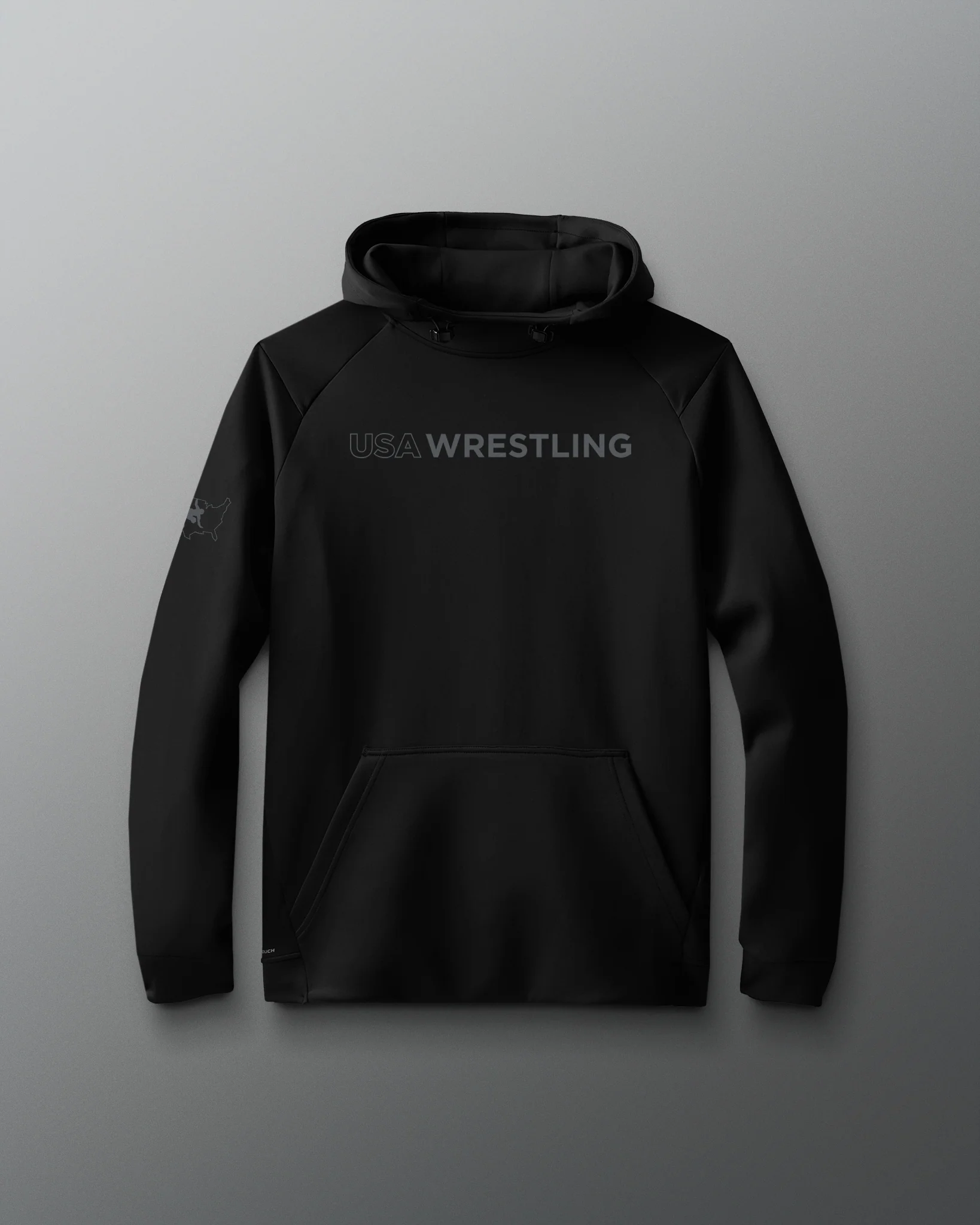 USA Wrestling Wordmark Cool-Feel Scuba Hoodie