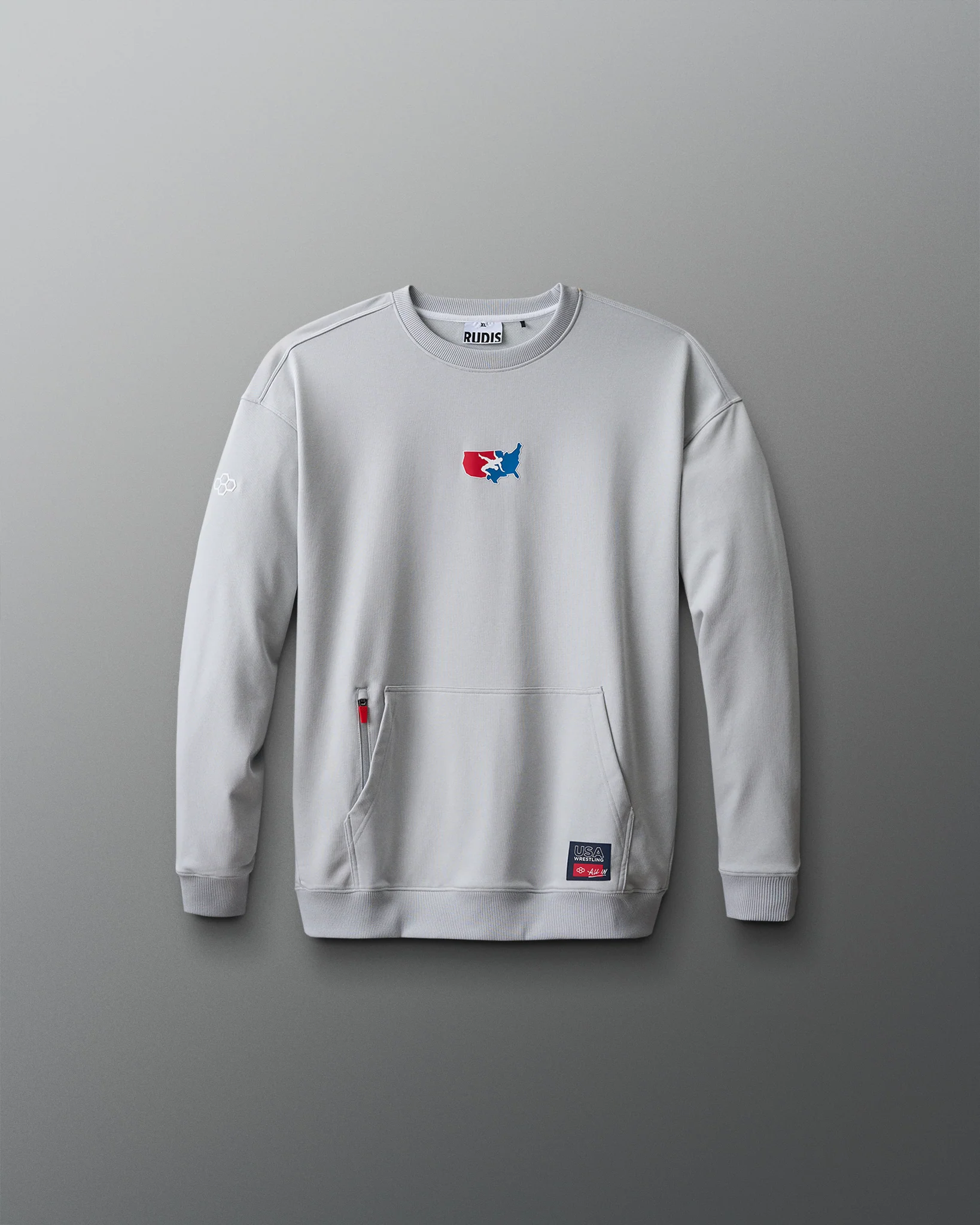 USA Wrestling Youth Luxe Terry Crewneck - Image 4