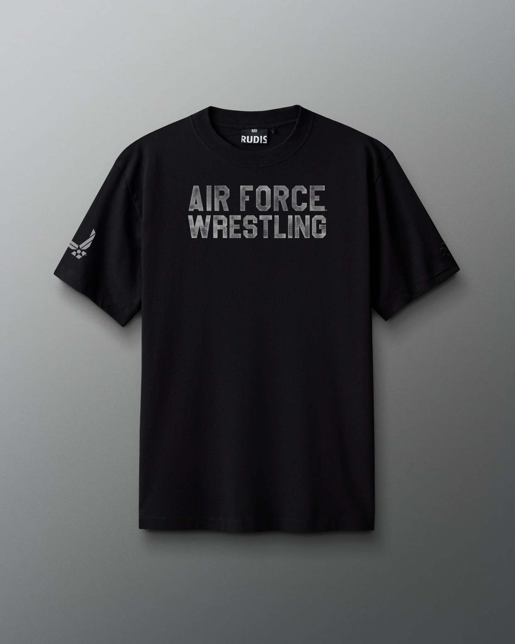 USAF Skull Heavyweight T-Shirt - Image 2