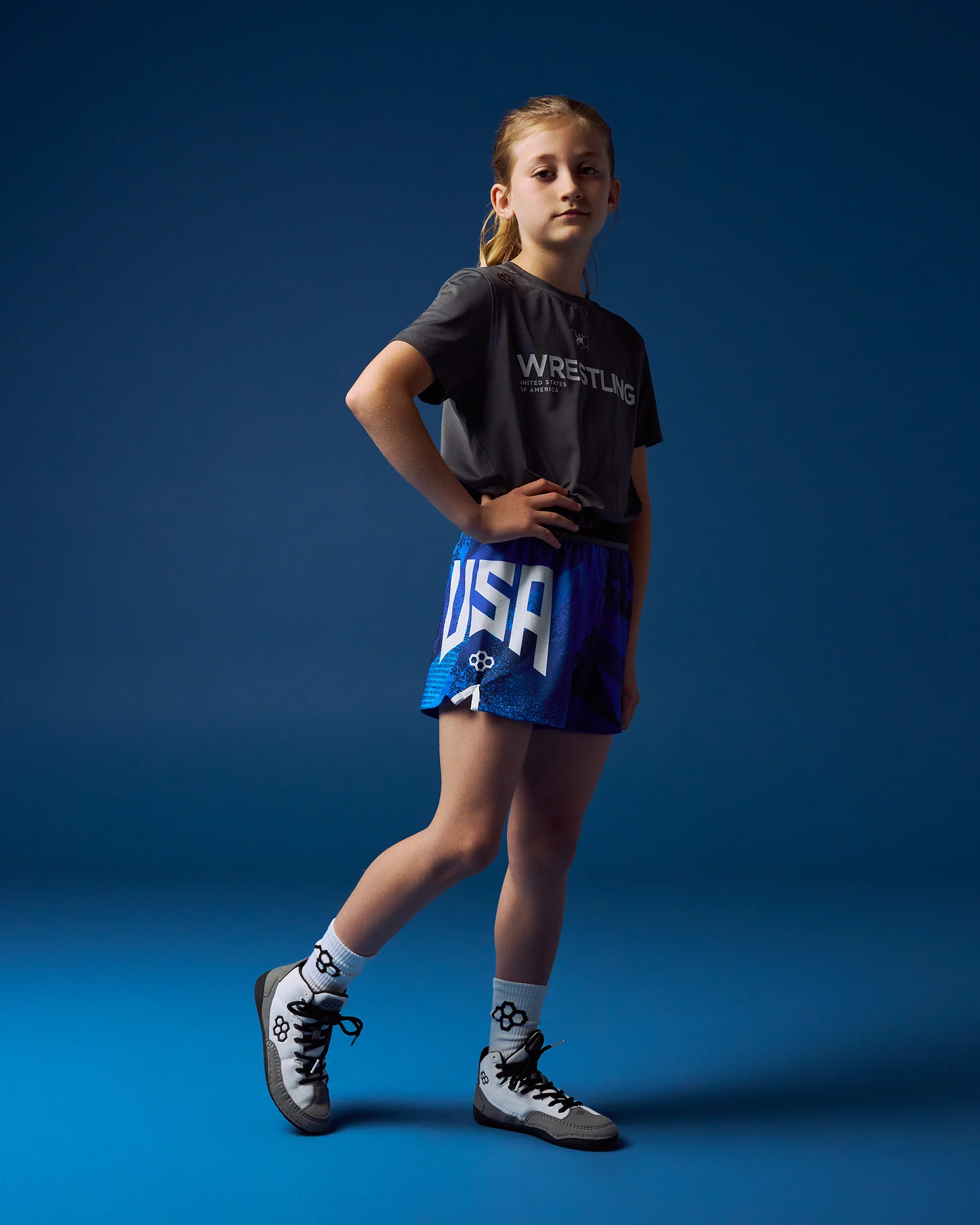 USAW Grit Icon Girl's Sublimated Shorts - Image 2