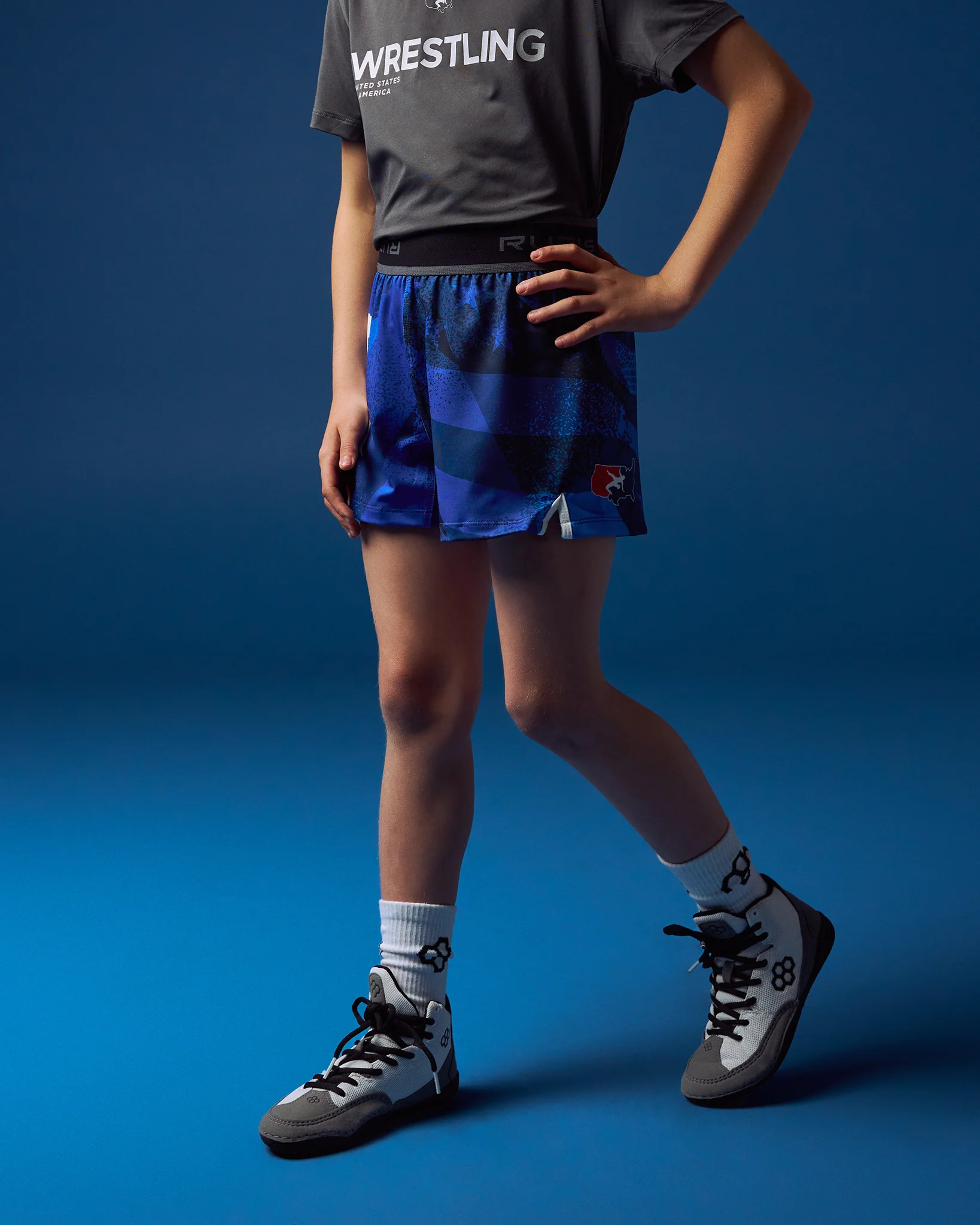 USAW Grit Icon Girl's Sublimated Shorts - Image 3