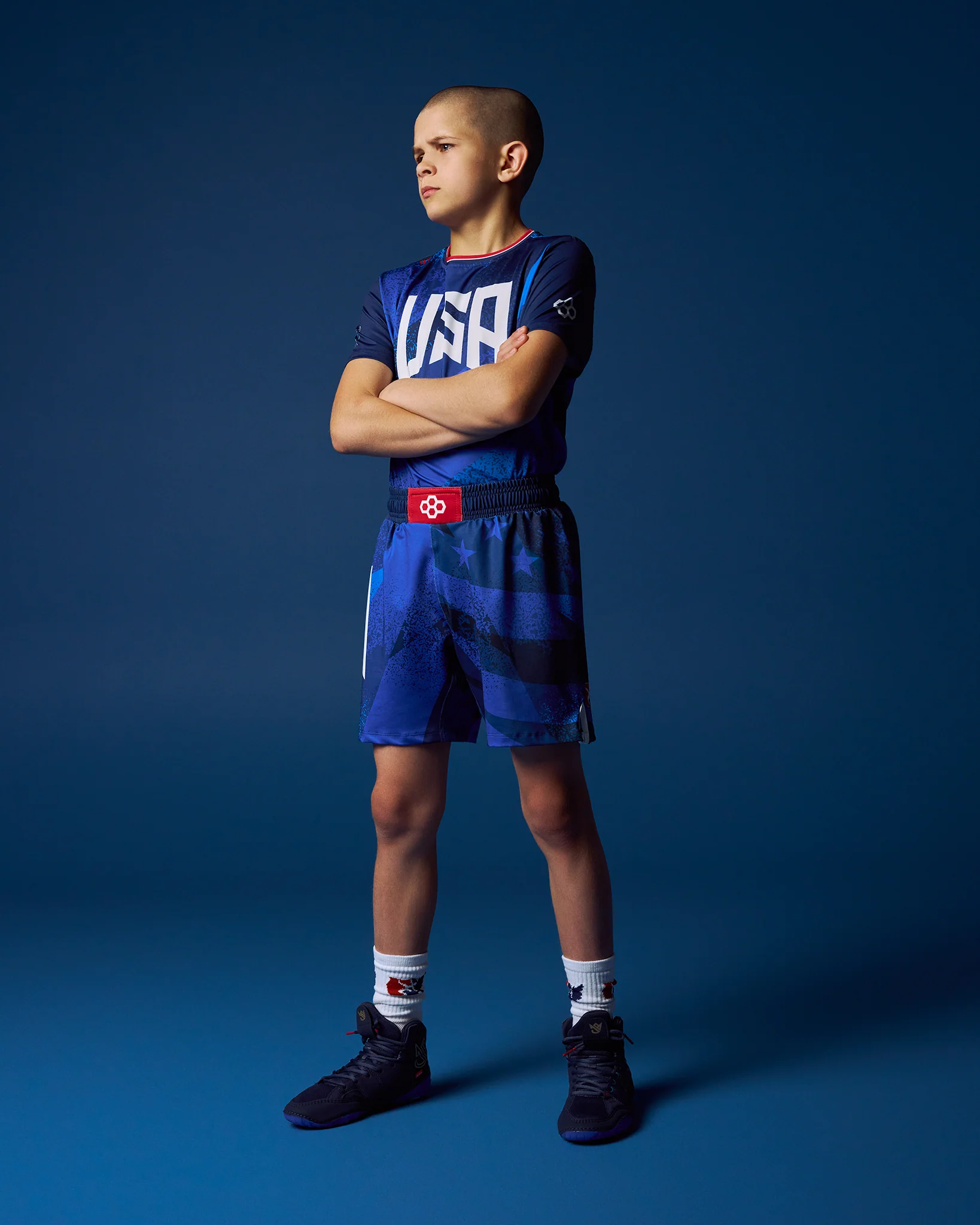 USAW Grit Icon Youth Sublimated Shorts - Image 2