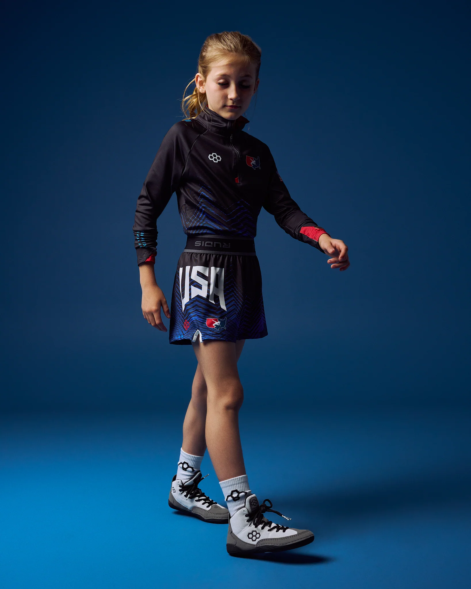 USAW Icon Girl's Sublimated Shorts - Image 2