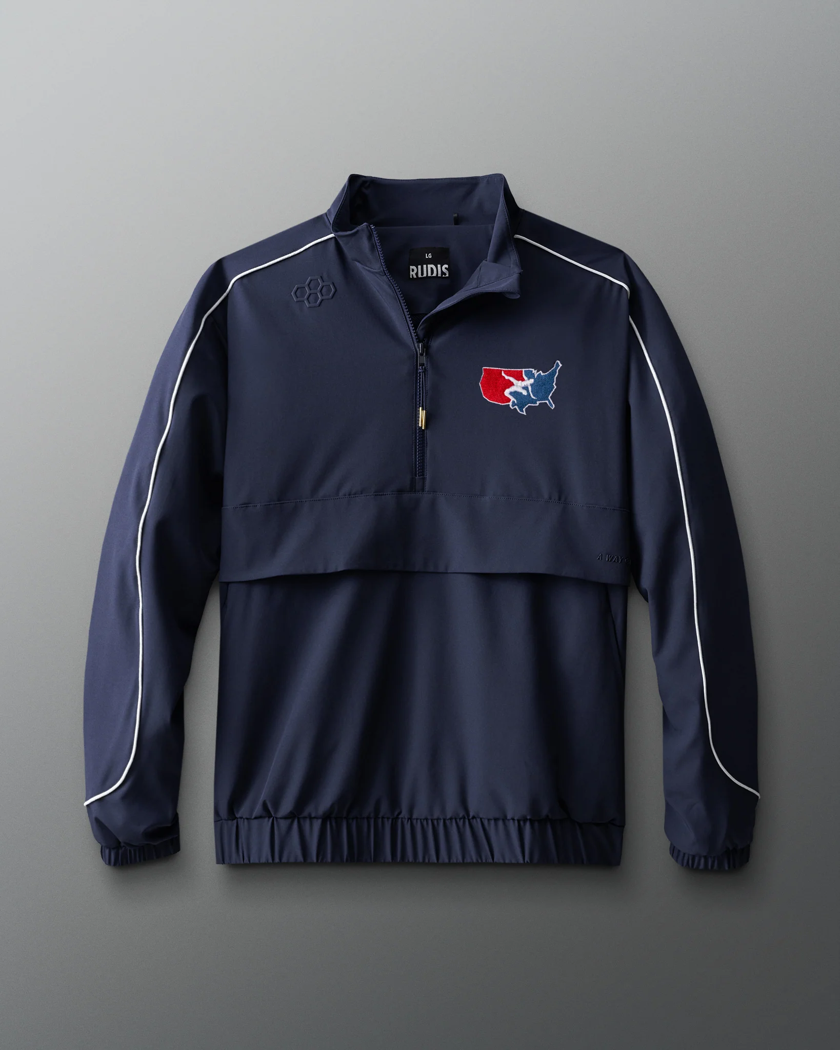 USAW Logo 1/4 Zip Windbreaker