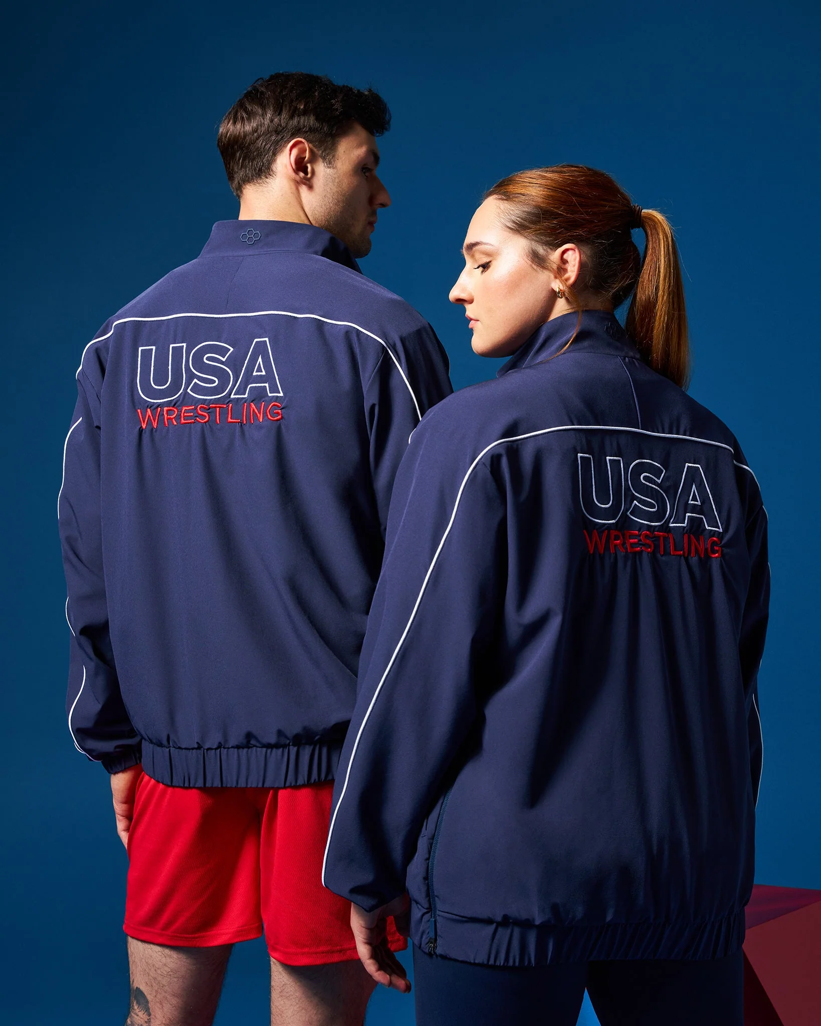 USAW Logo 1/4 Zip Windbreaker - Image 4