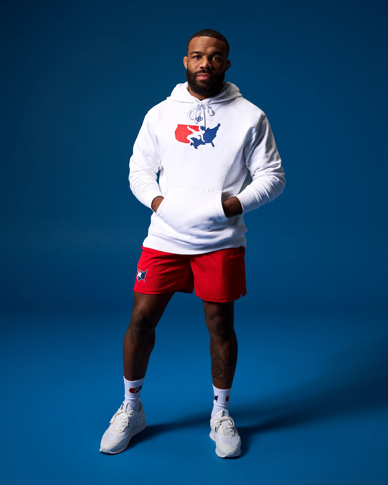 USA Wrestling Logo Comfort Fleece Hoodie - Image 3