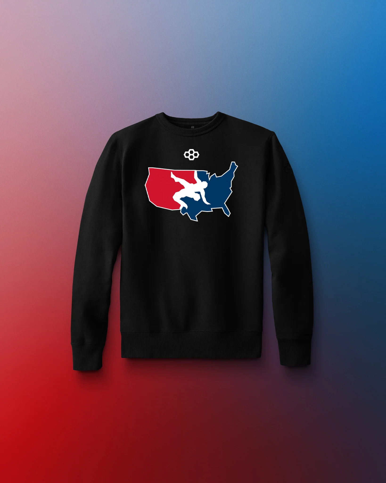 USAW Logo Comfort Fleece Youth Crewneck