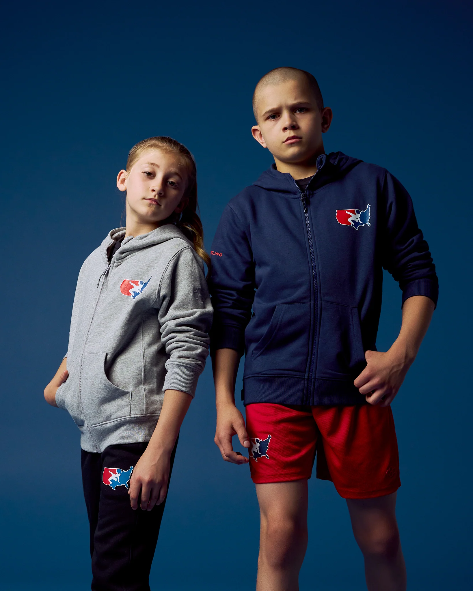 USAW Logo Comfort Fleece Youth Full Zip - Image 2