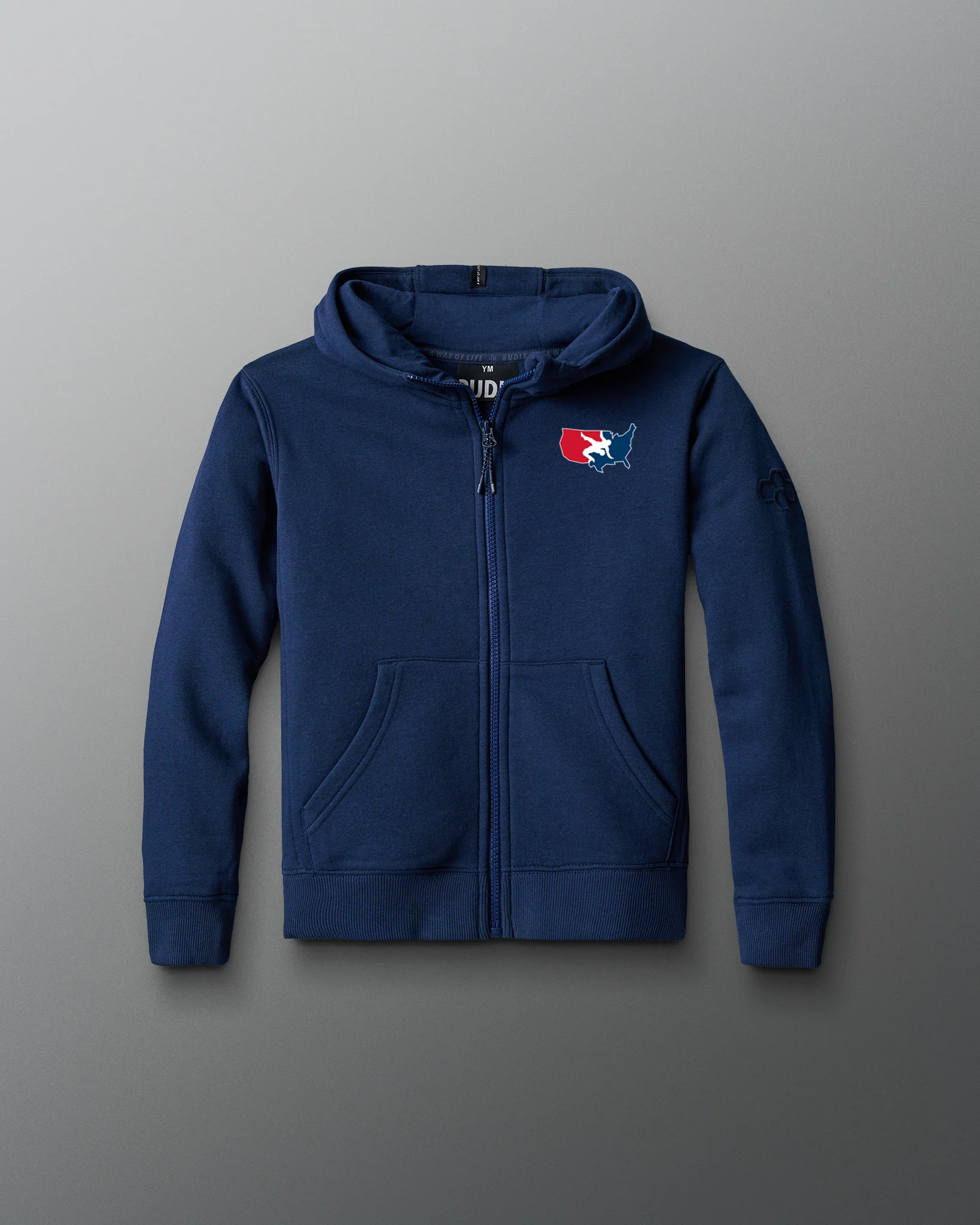 USAW Logo Comfort Fleece Youth Full Zip - Image 8
