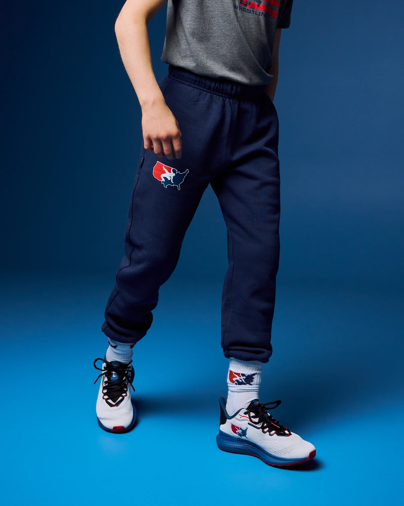 USAW Logo Comfort Fleece Youth Sweatpant - Image 2