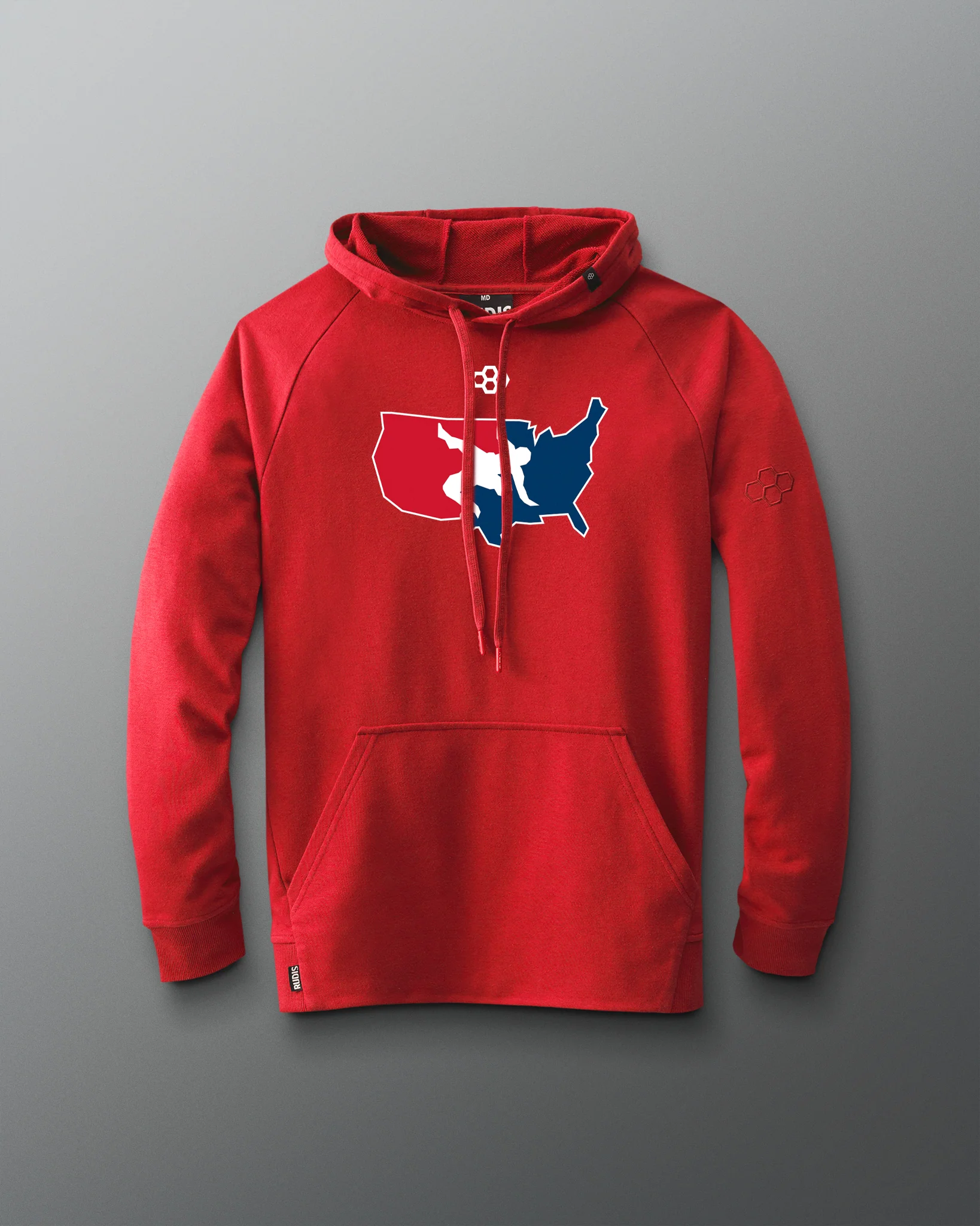 USA Wrestling Logo Elite Terry Hoodie - Image 2