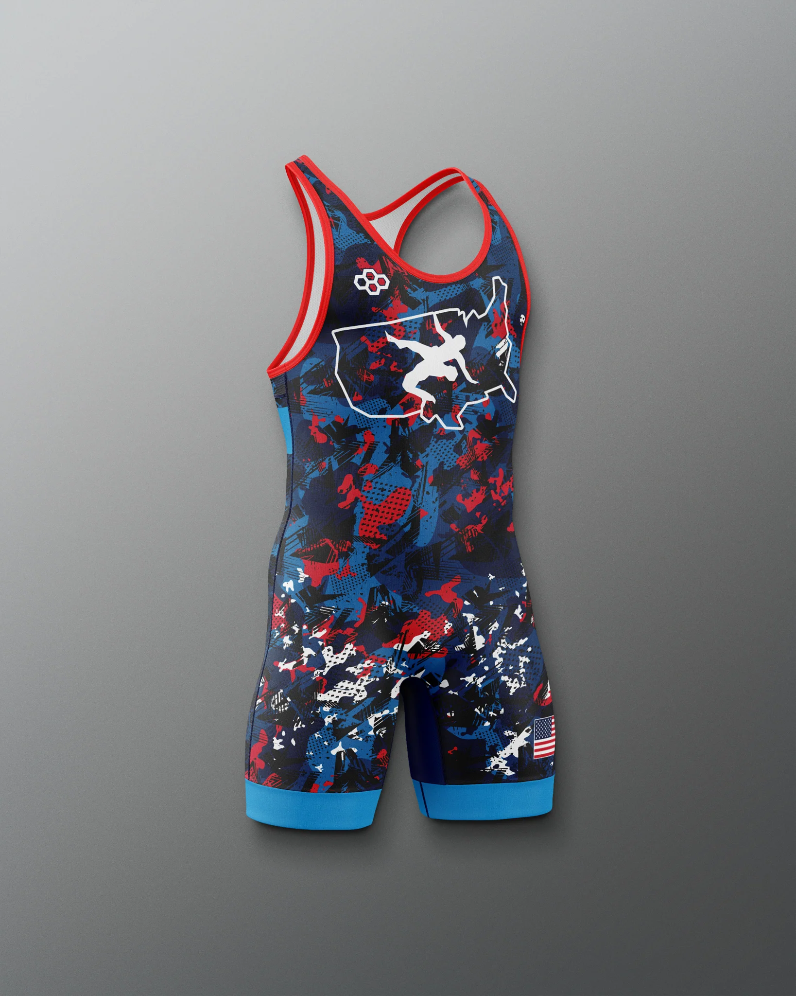 USAW Scatter Icon Boy's 2.0 Elite Singlet - Image 3