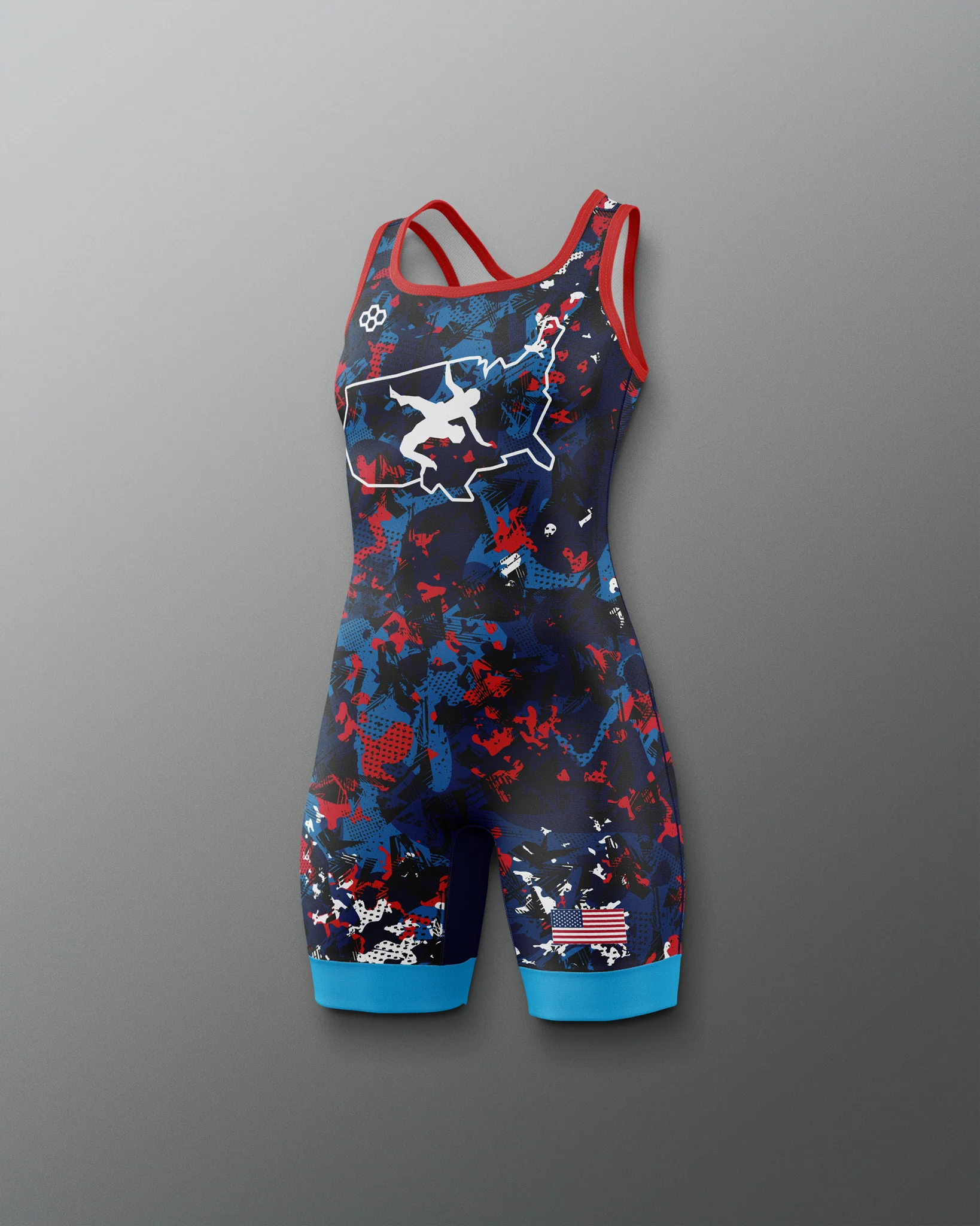 USAW Scatter Icon Girl's 2.0 Elite Singlet