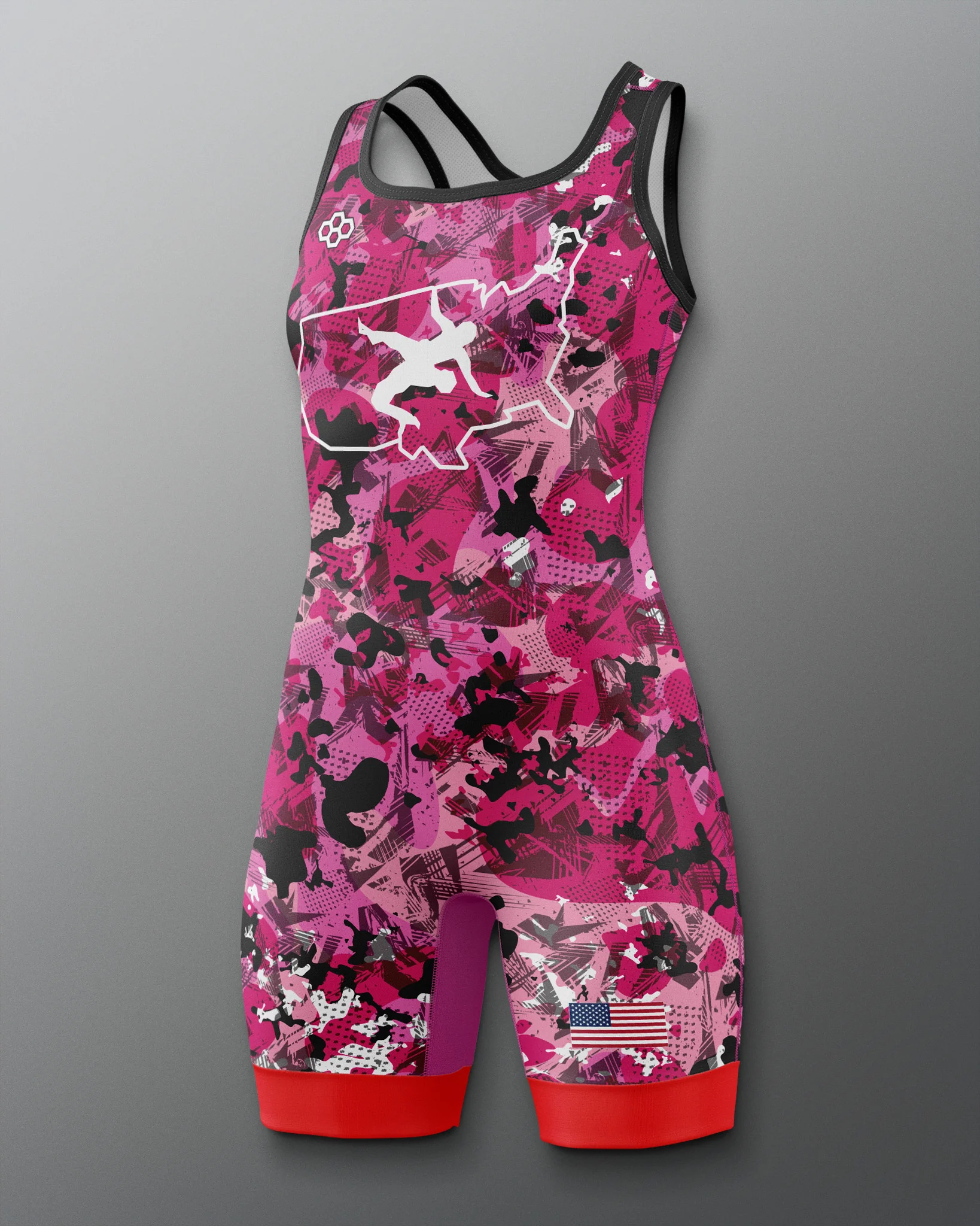 USAW Scatter Icon Women's 2.0 Elite Singlet - Image 3