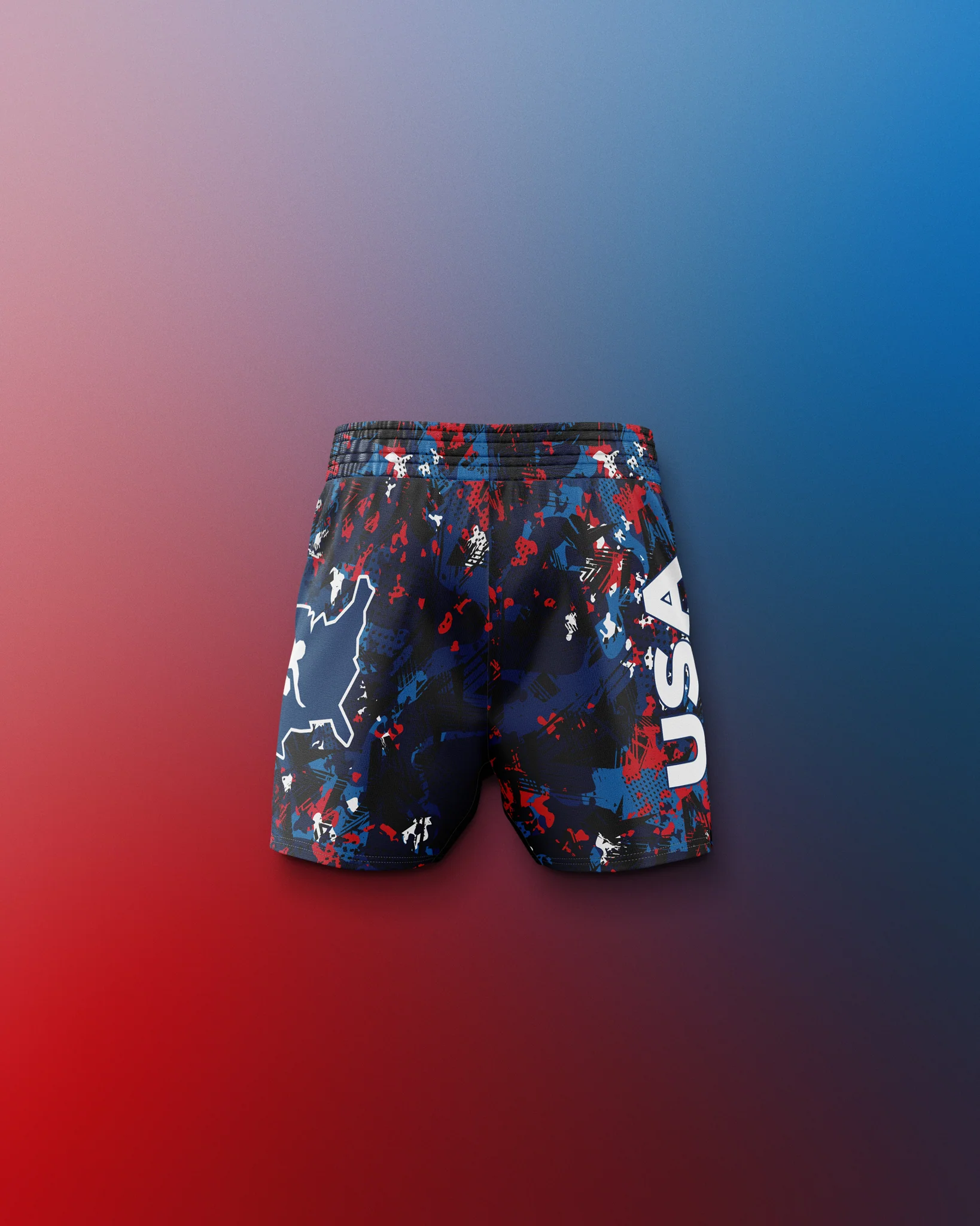 USAW Scatter Icon Youth Sublimated Shorts - Image 2