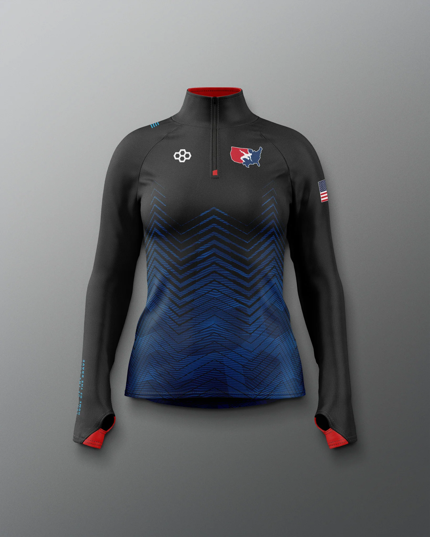USAW Women's Sublimated 1/4 Zip - Image 2