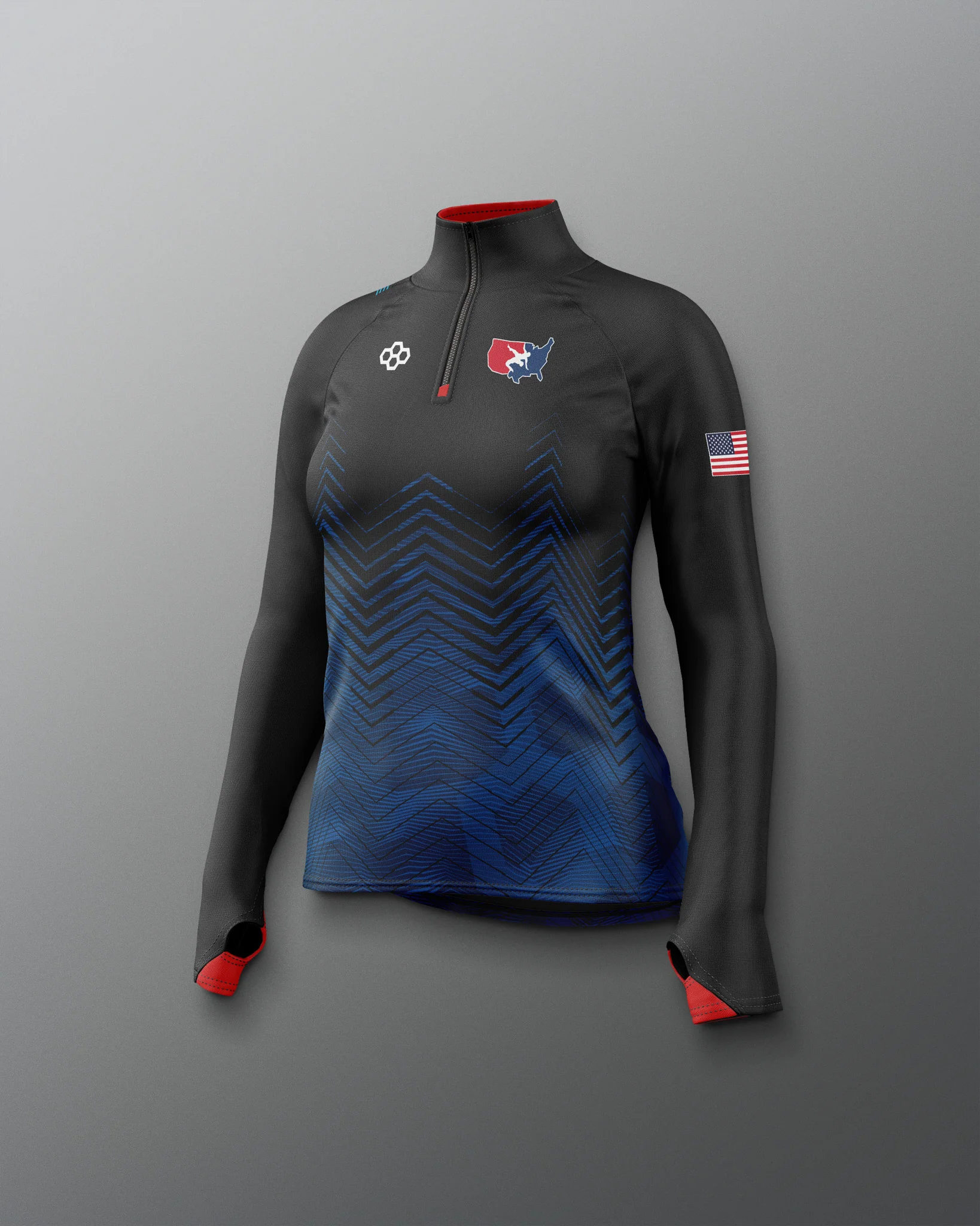 USAW Women's Sublimated 1/4 Zip - Image 6
