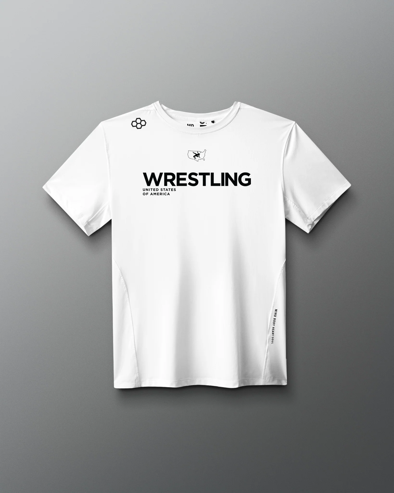 USAW Wrestling Performance Heather T-Shirt - Image 3
