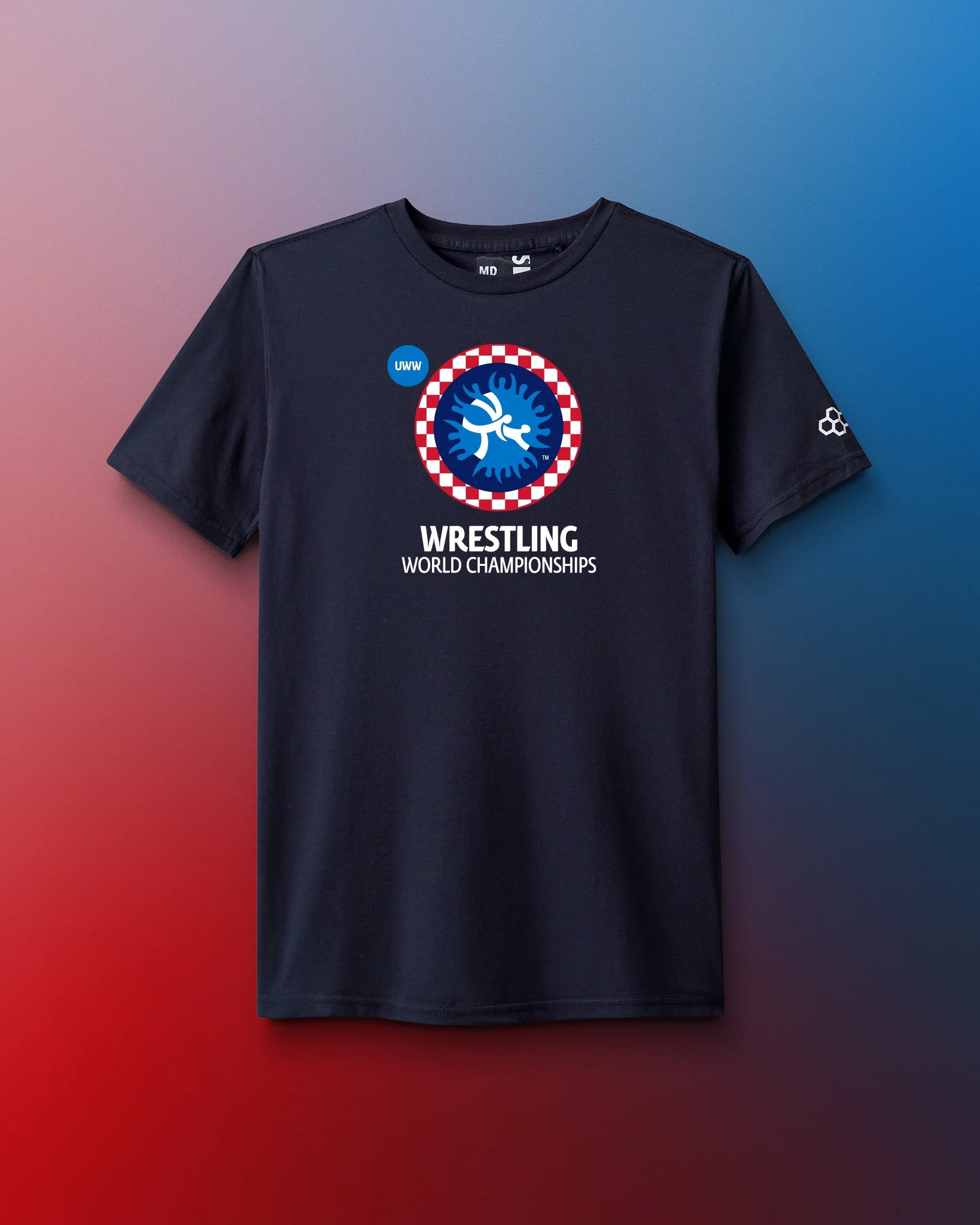 UWW Worlds Logo Elite Super Soft T-Shirt - Image 5