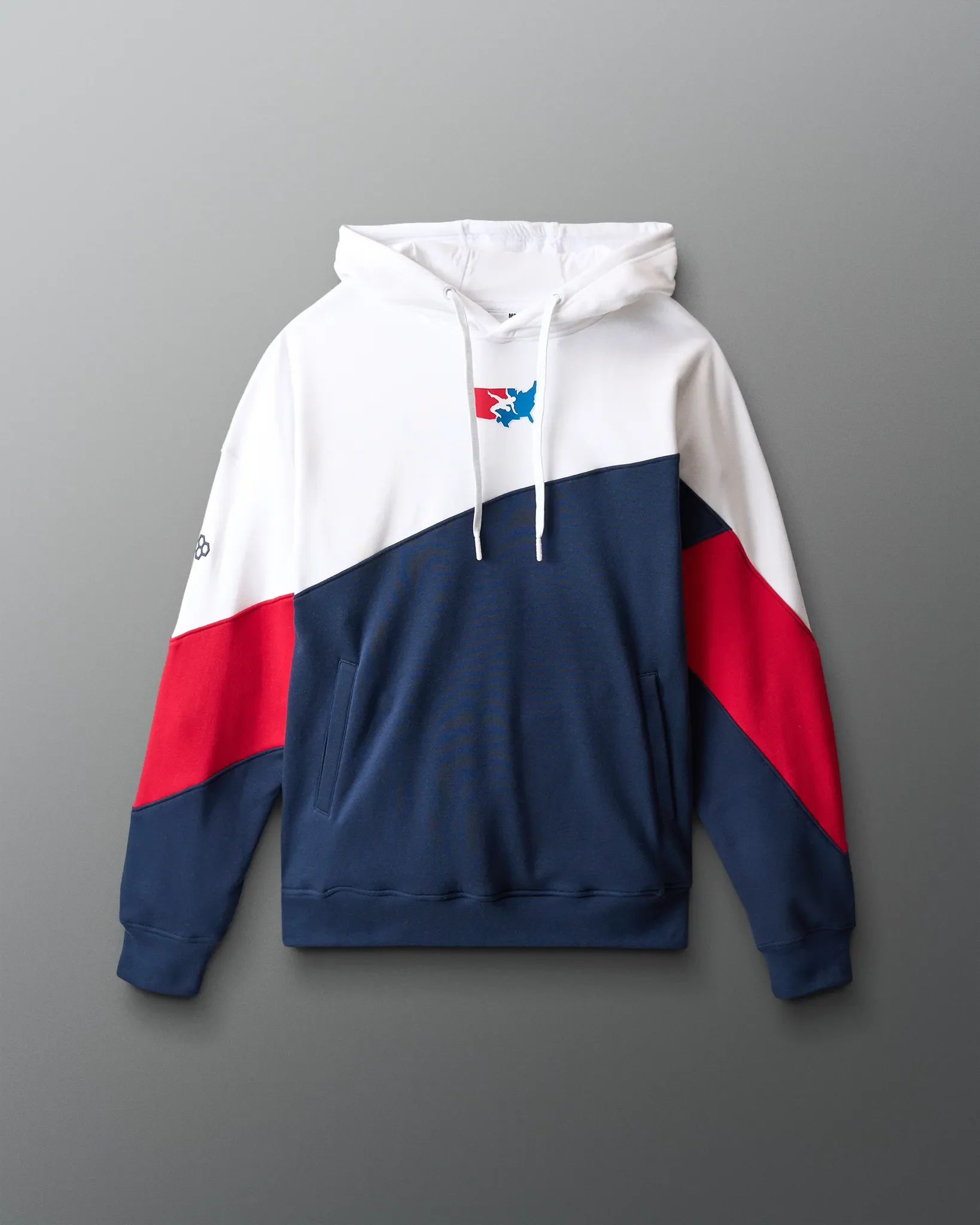 VIK - USA Wrestling Map Colorblock Hoodie