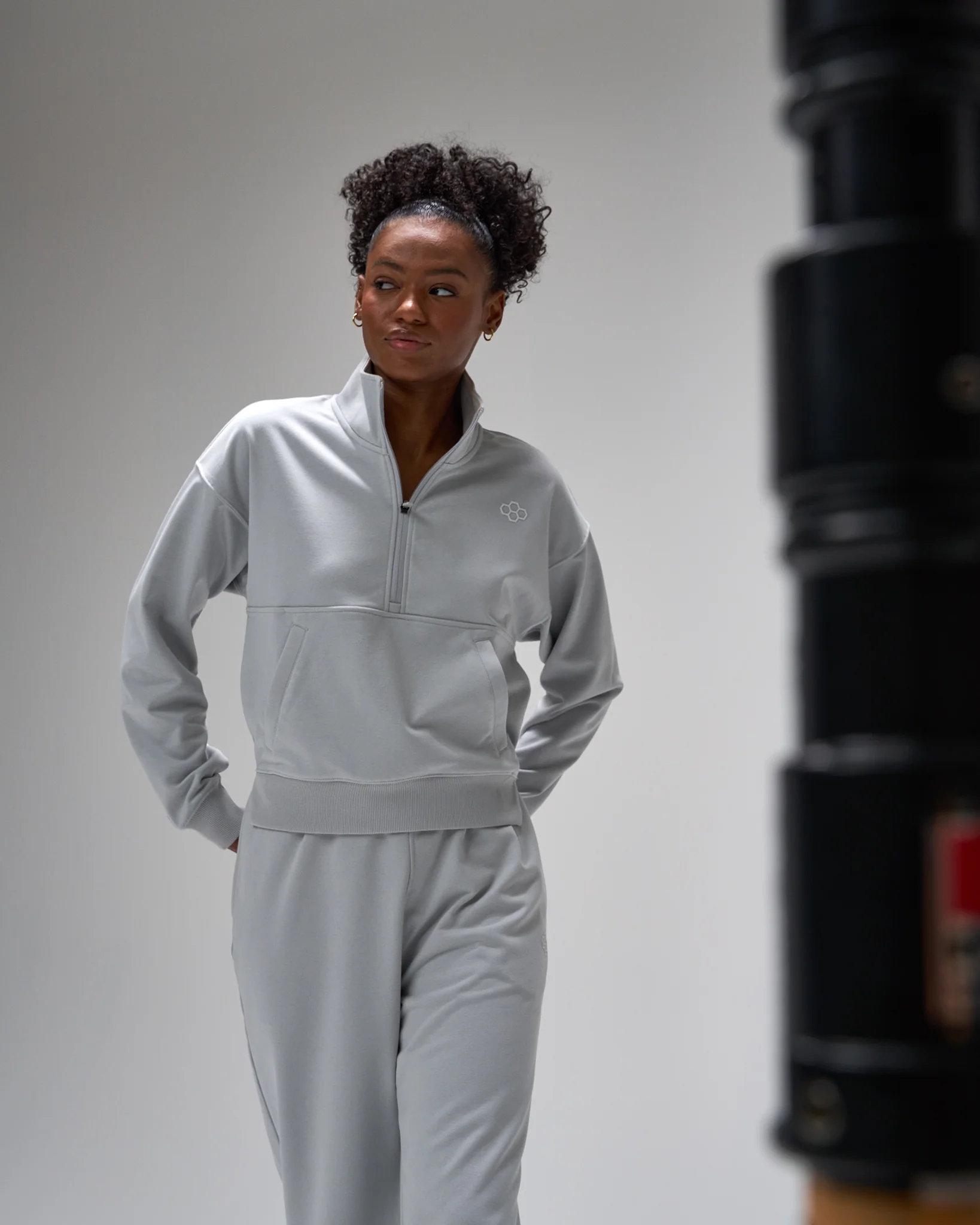 Women's Luxe Terry 1/4 Zip - Lunar