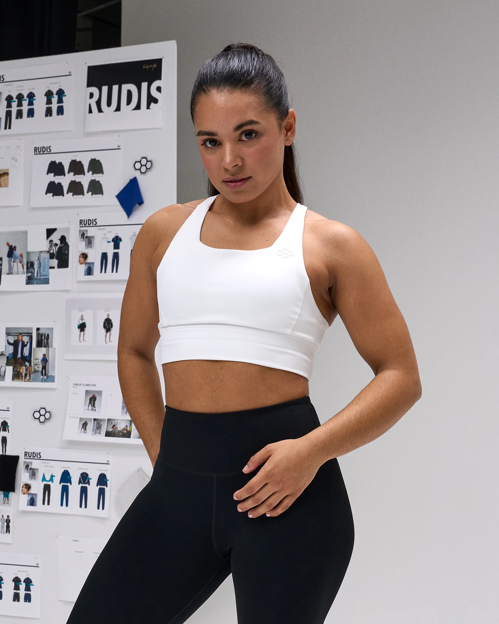 Women's Scoop Neck Padded Sports Bra - Image 9