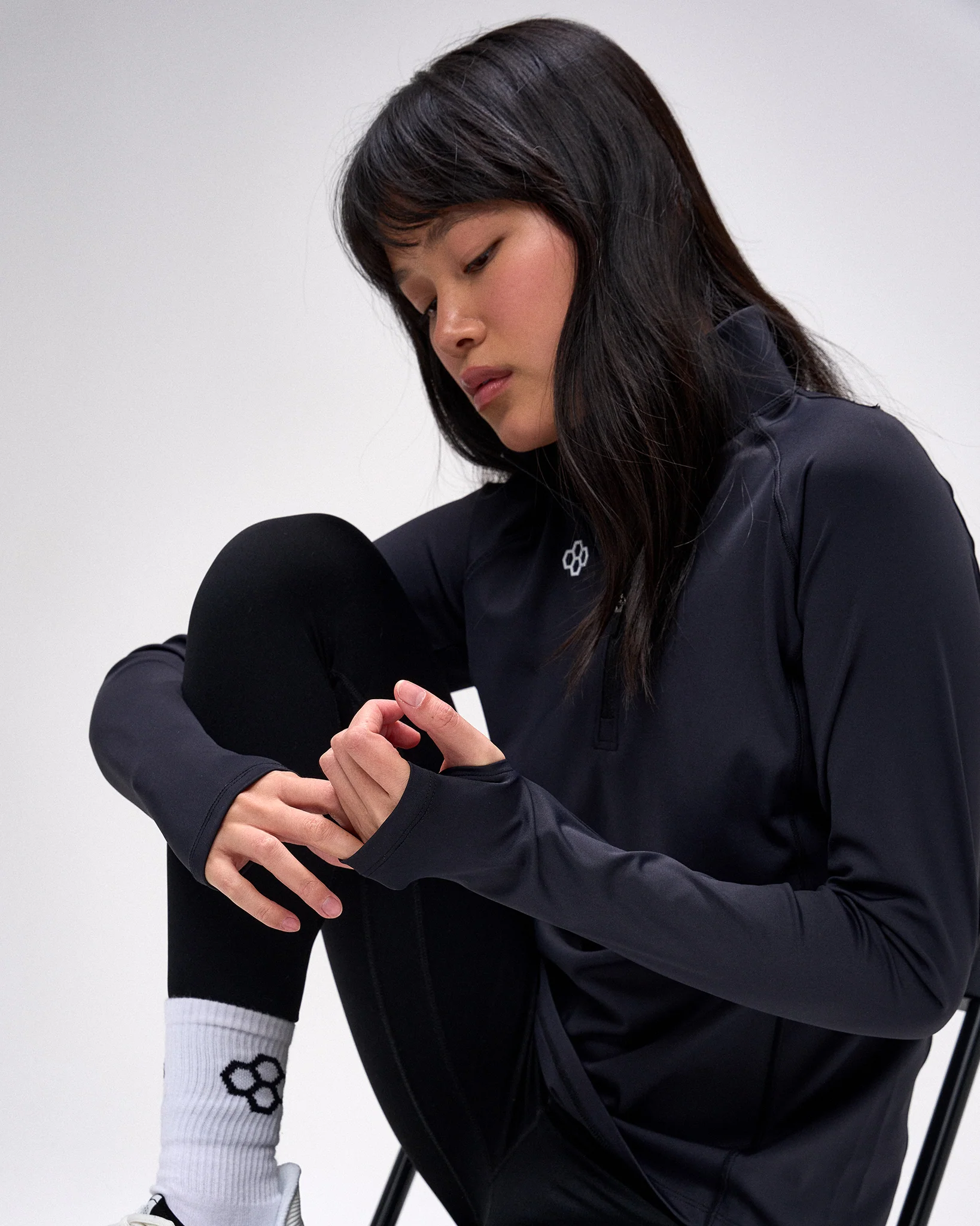 Women's Victory 1/4 Zip - Black - Image 2