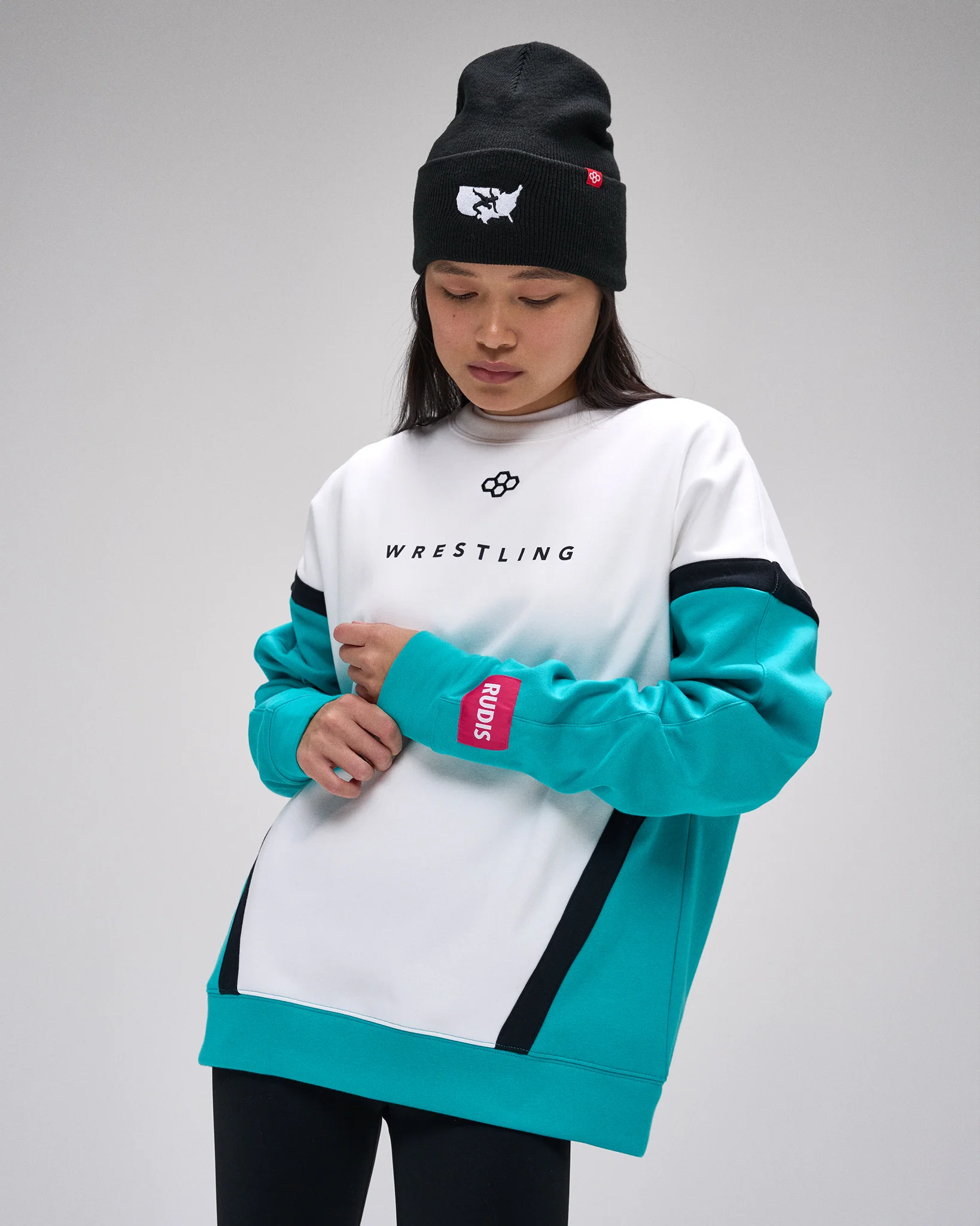 Wrestling Colorblock Crewneck - Image 13