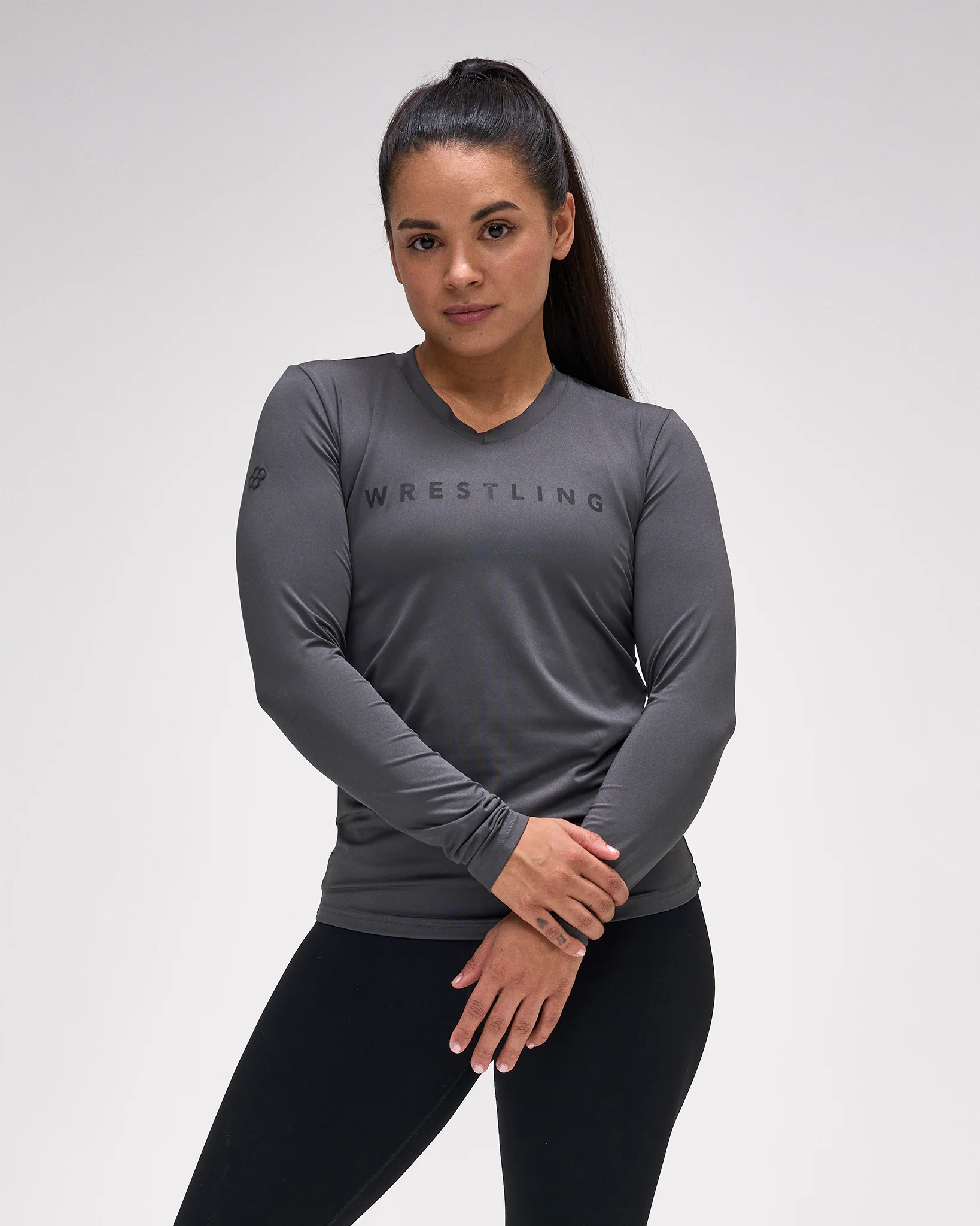 Wrestling Women's Performance V-Neck Long Sleeve