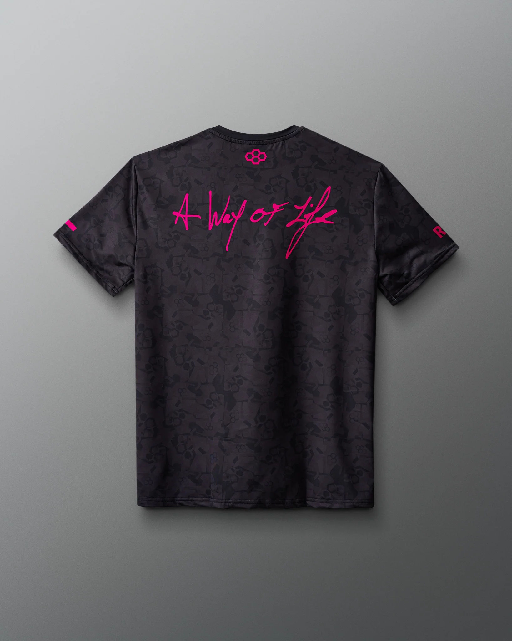 Wrestling Wordmark Black Camo Sublimated T-Shirt - Image 10