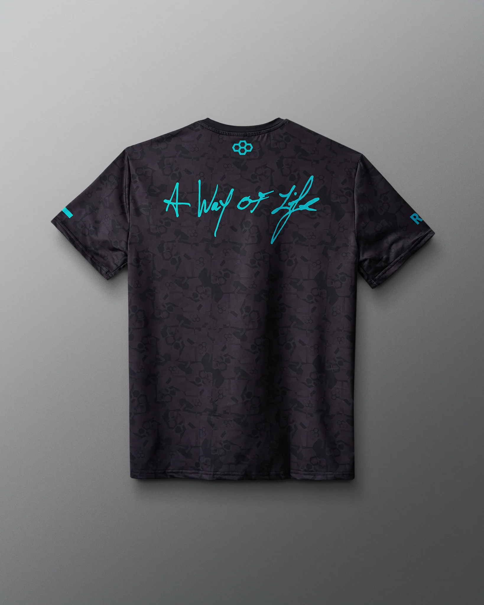 Wrestling Wordmark Black Camo Sublimated T-Shirt - Image 16