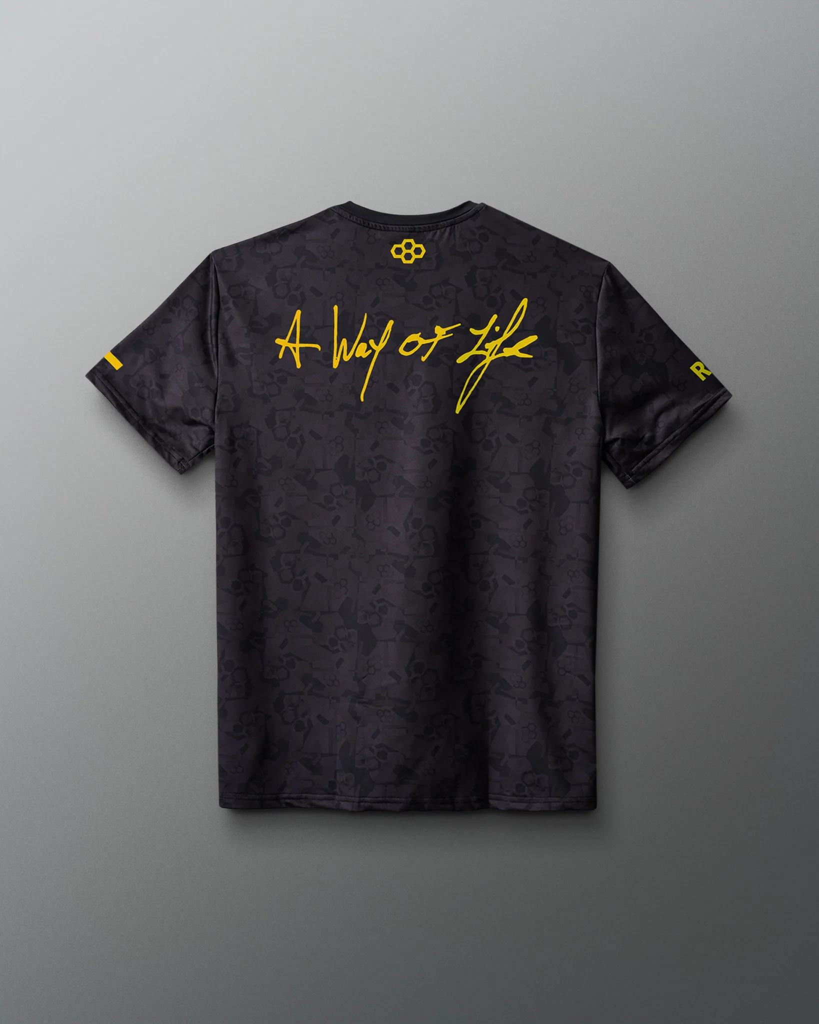 Wrestling Wordmark Black Camo Sublimated T-Shirt - Image 18