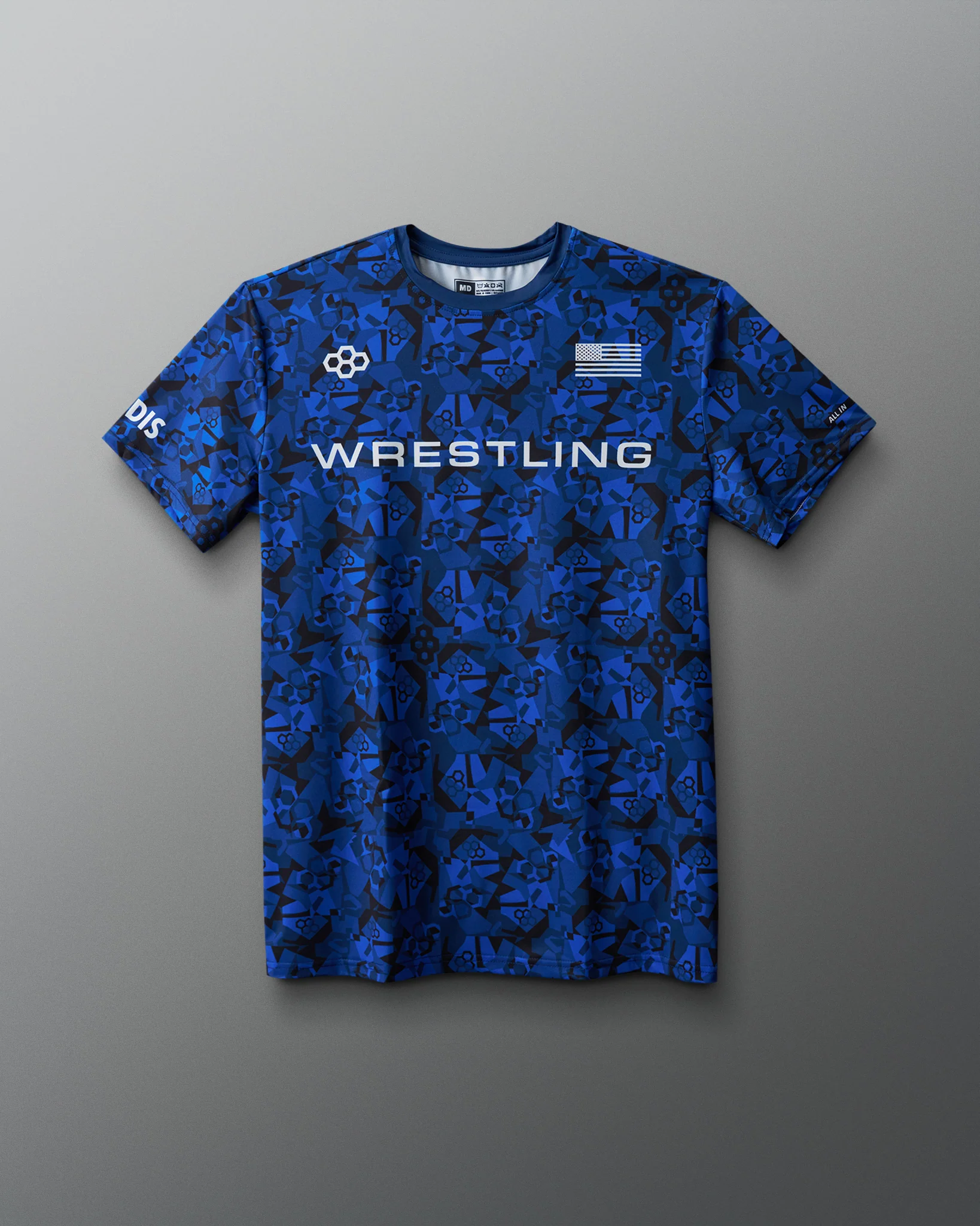 Wrestling Wordmark Camo Sublimated T-Shirt - Image 11