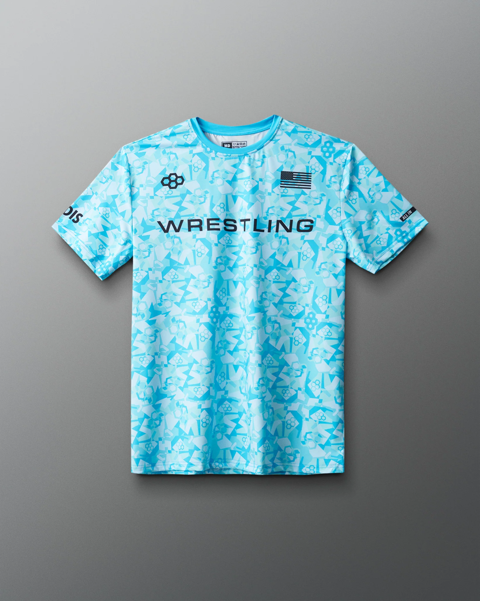 Wrestling Wordmark Camo Sublimated T-Shirt - Image 19