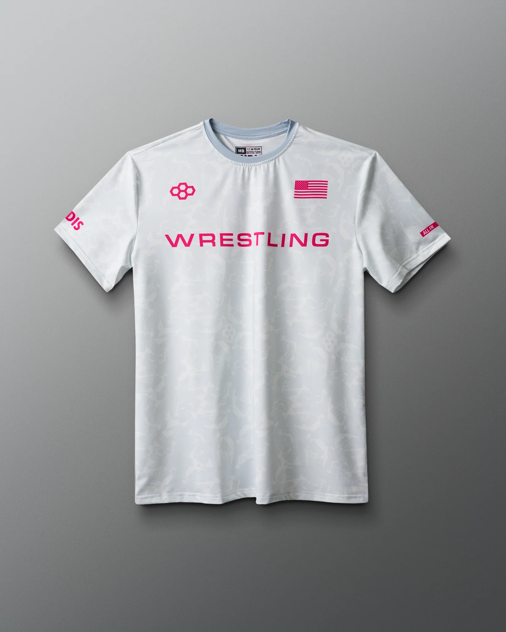 Wrestling Wordmark Camo Sublimated T-Shirt - Image 2