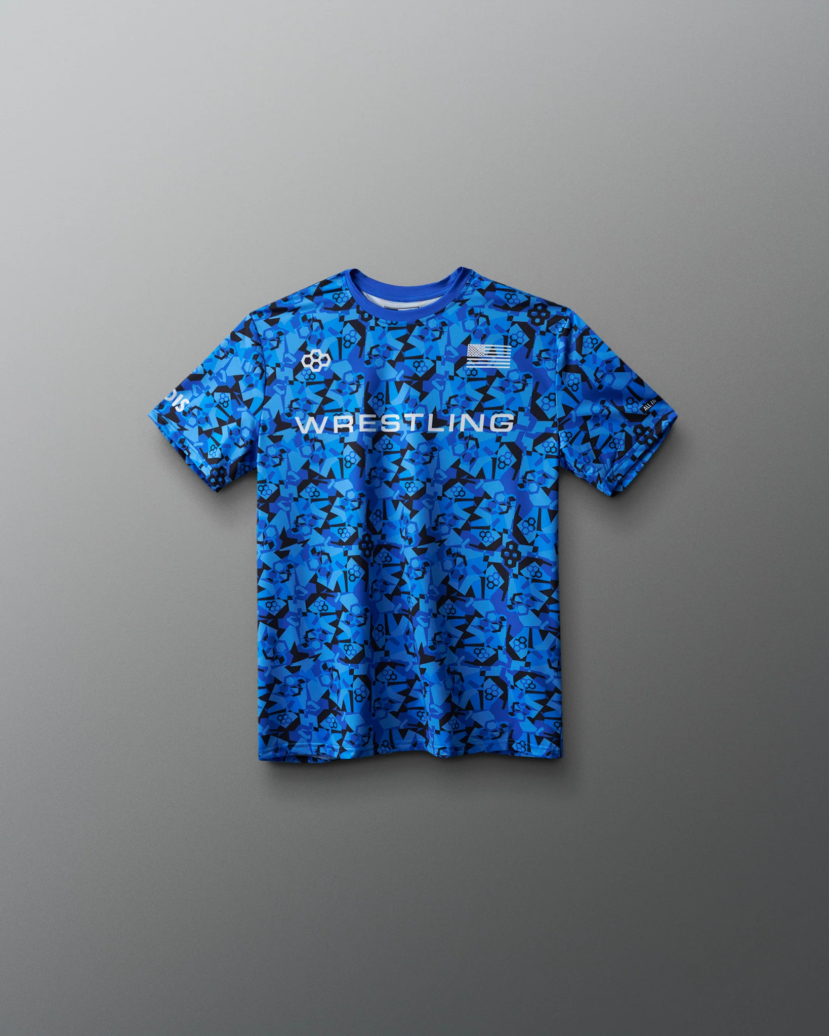Wrestling Wordmark Camo Youth Sublimated T-Shirt - Image 2