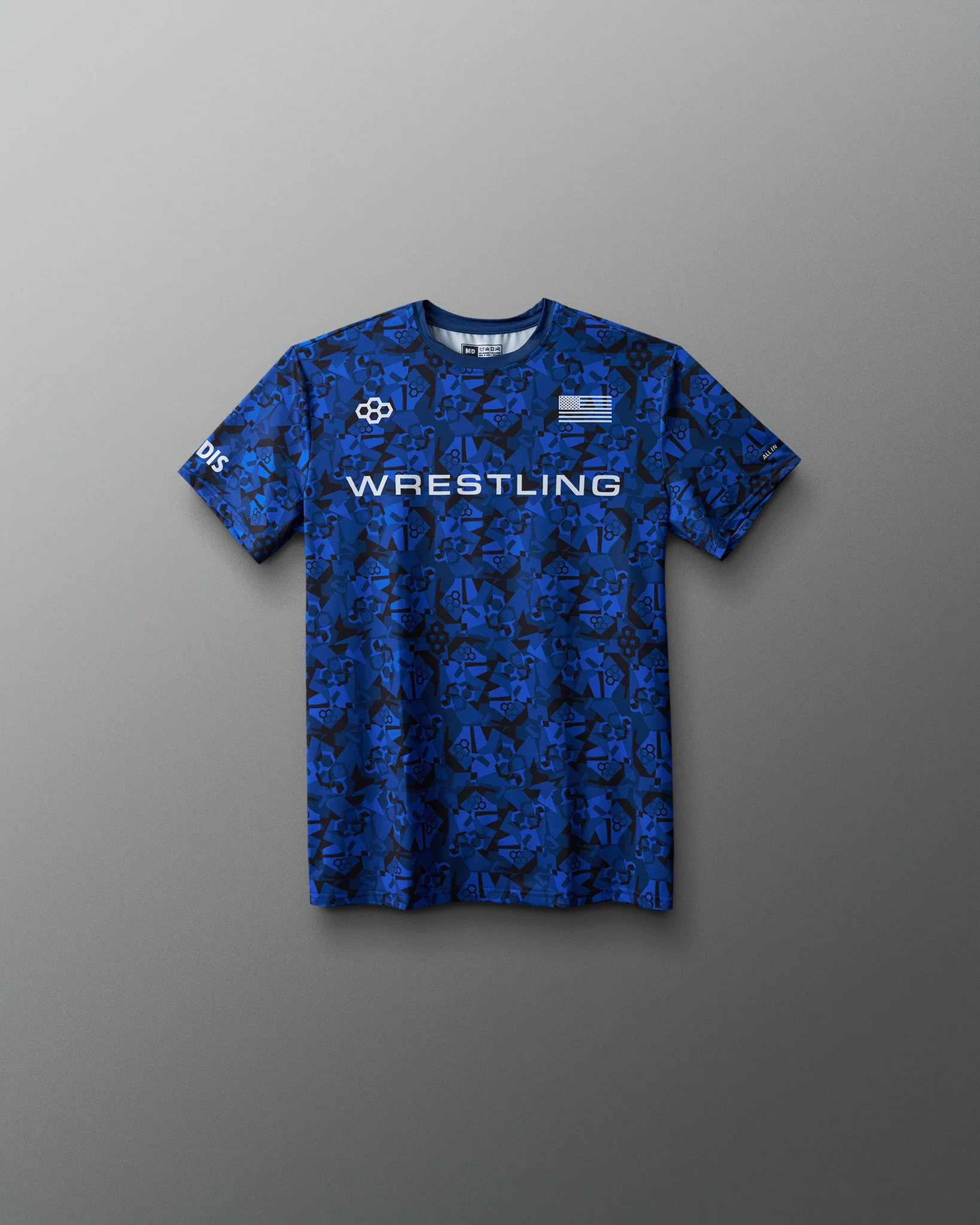 Wrestling Wordmark Camo Youth Sublimated T-Shirt - Image 8